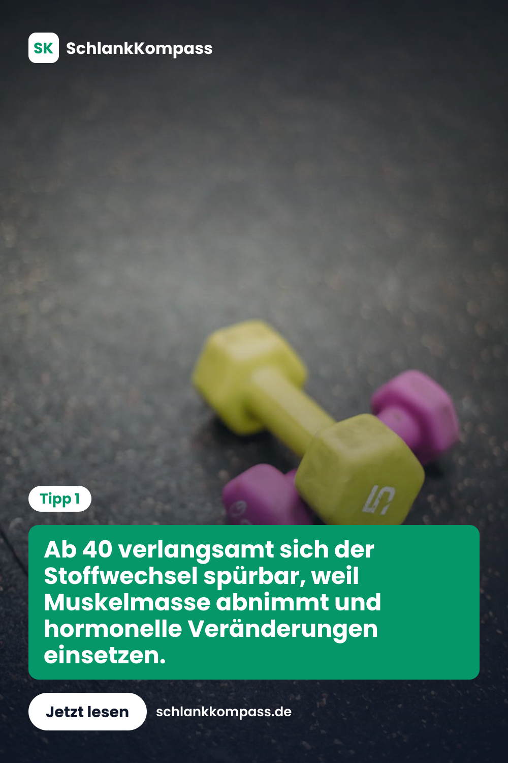 Ab 40 verlangsamt sich der Stoffwechsel spürbar, weil Muskelmasse abnimmt und hormonelle Veränderungen einsetzen.