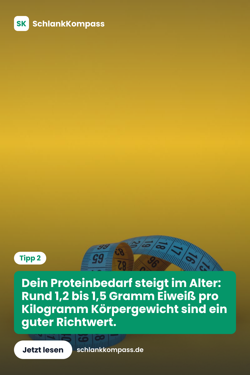 Dein Proteinbedarf steigt im Alter: Rund 1,2 bis 1,5 Gramm Eiweiß pro Kilogramm Körpergewicht sind ein guter Richtwert.