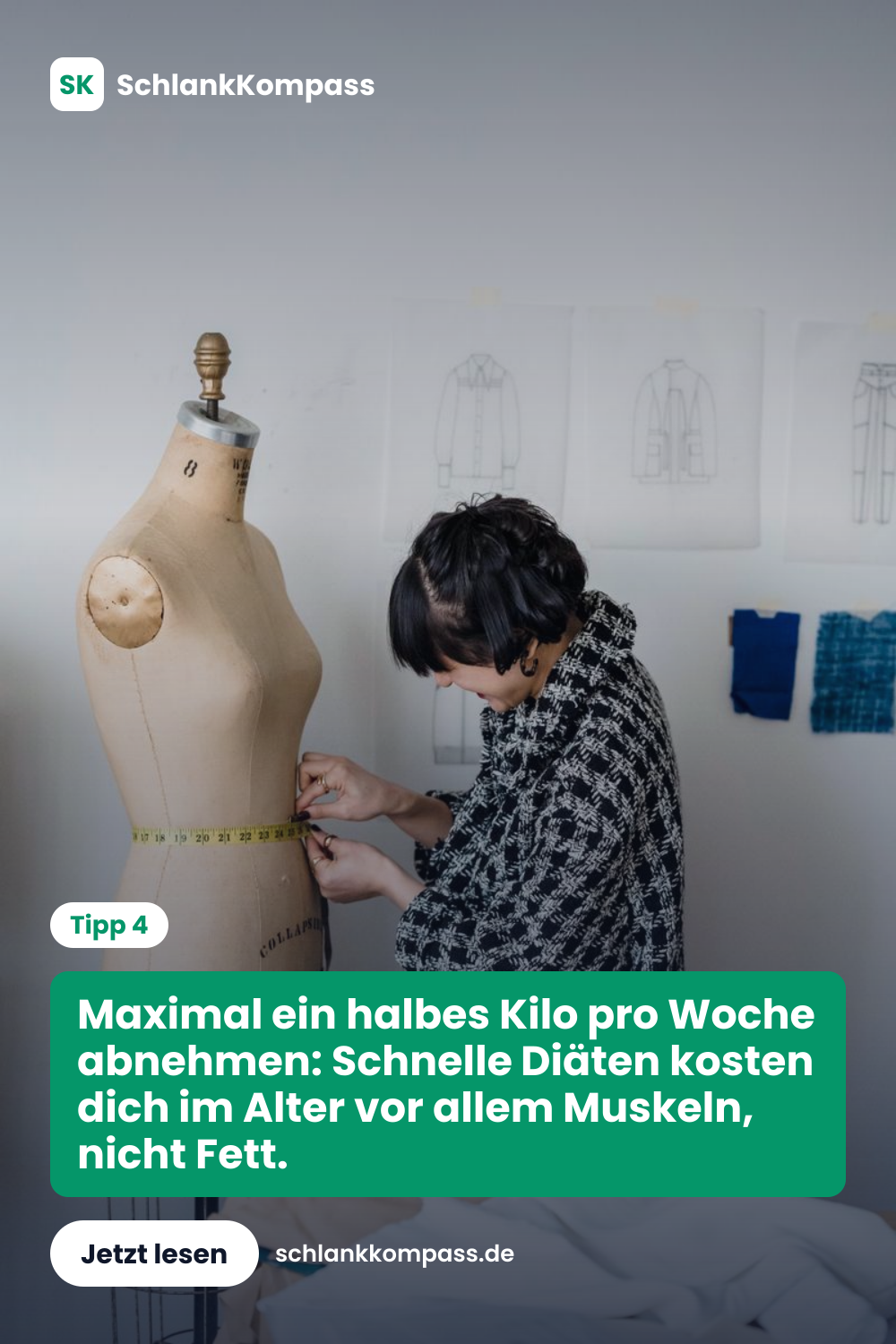 Maximal ein halbes Kilo pro Woche abnehmen: Schnelle Diäten kosten dich im Alter vor allem Muskeln, nicht Fett.