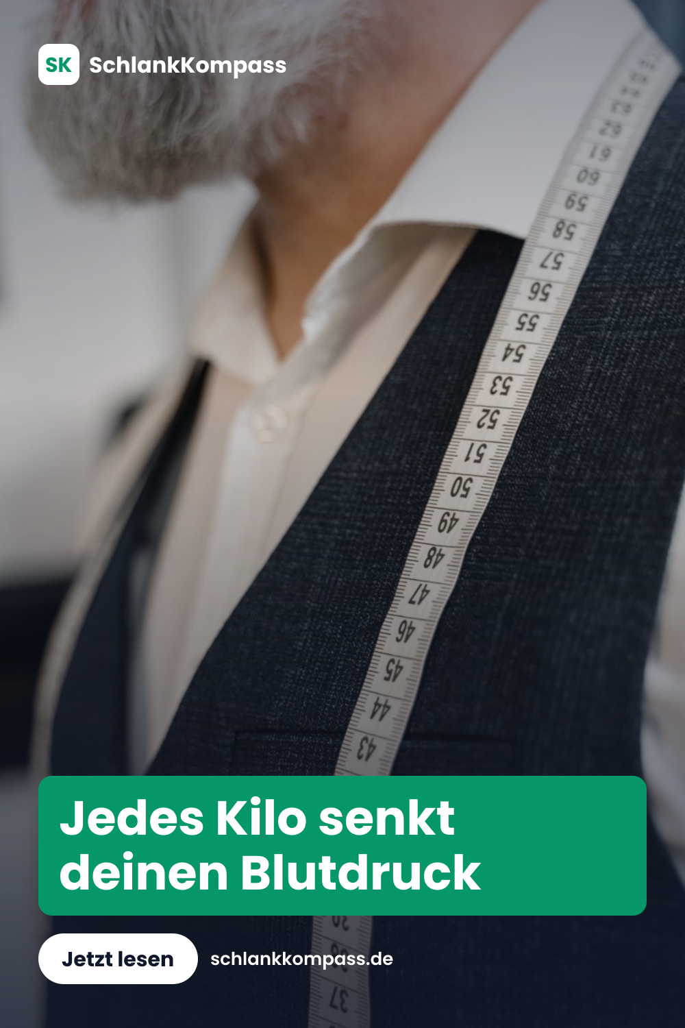 Jedes Kilo senkt deinen Blutdruck