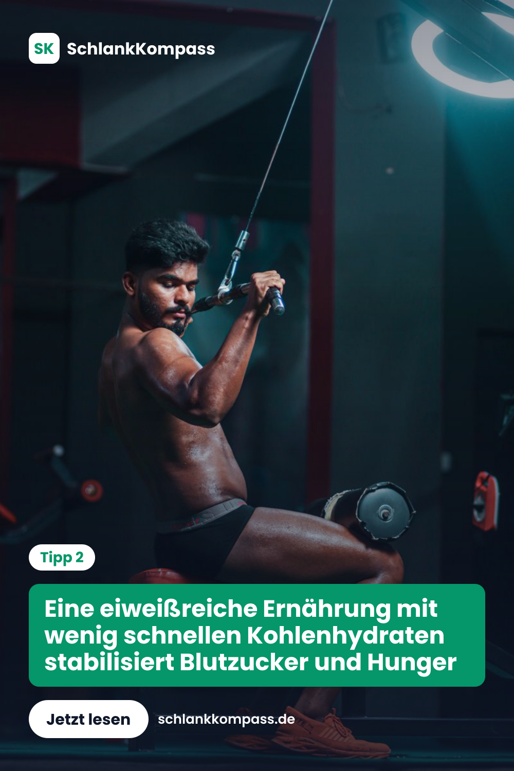 Eine eiweißreiche Ernährung mit wenig schnellen Kohlenhydraten stabilisiert Blutzucker und Hunger
