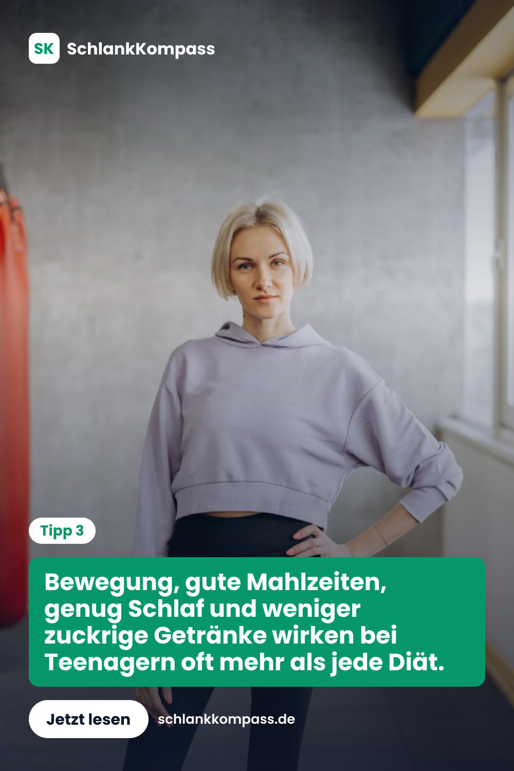 Bewegung, gute Mahlzeiten, genug Schlaf und weniger zuckrige Getränke wirken bei Teenagern oft mehr als jede Diät.