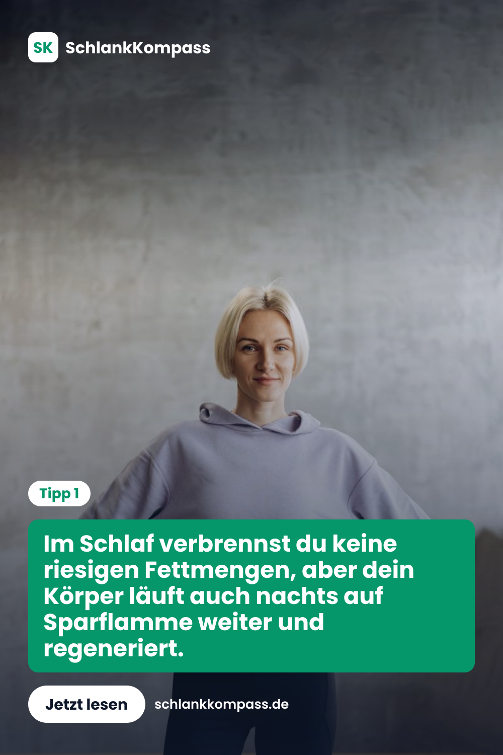Im Schlaf verbrennst du keine riesigen Fettmengen, aber dein Körper läuft auch nachts auf Sparflamme weiter und regeneriert.