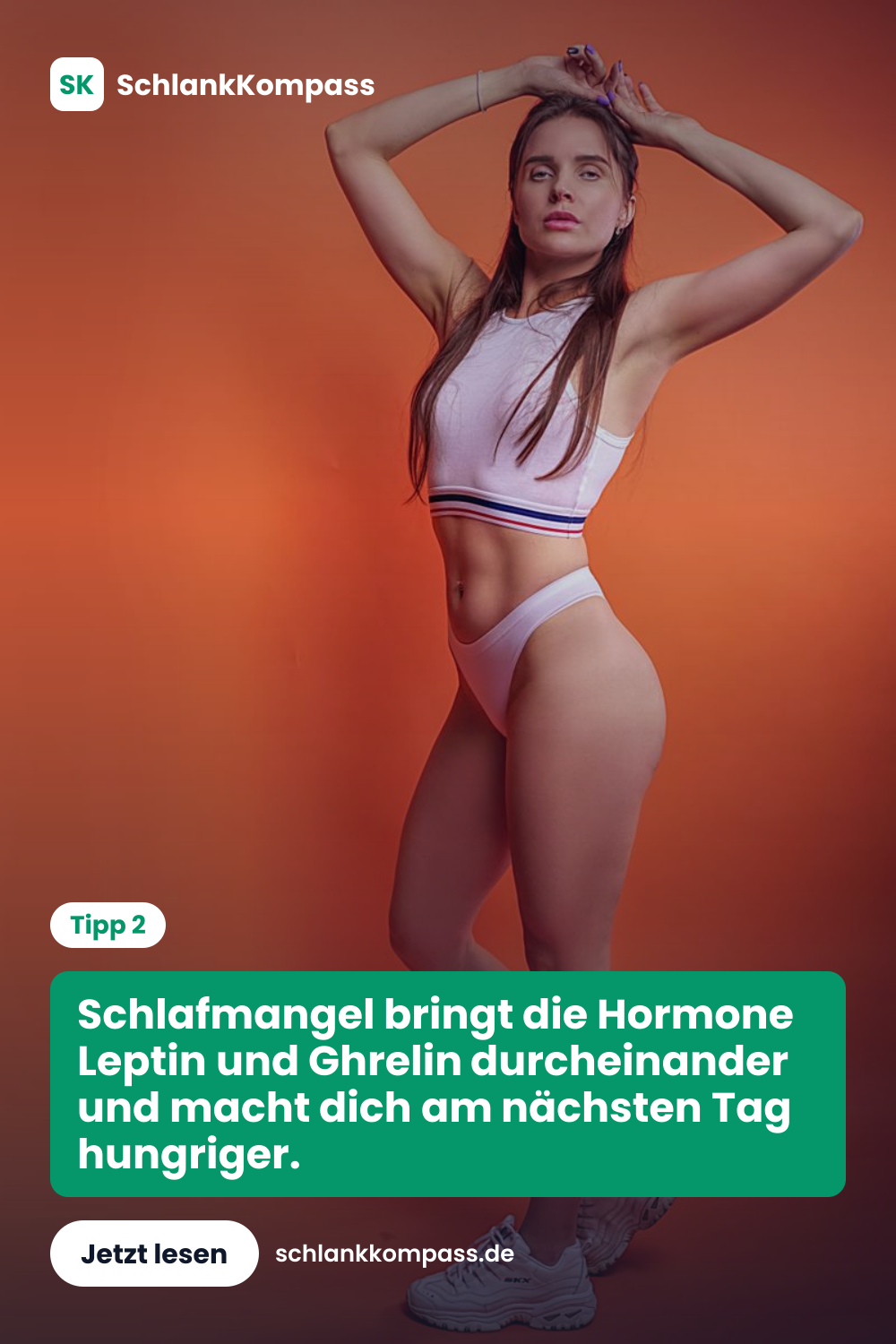 Schlafmangel bringt die Hormone Leptin und Ghrelin durcheinander und macht dich am nächsten Tag hungriger.