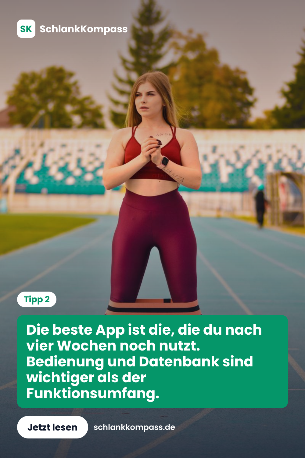 Die beste App ist die, die du nach vier Wochen noch nutzt. Bedienung und Datenbank sind wichtiger als der Funktionsumfang.