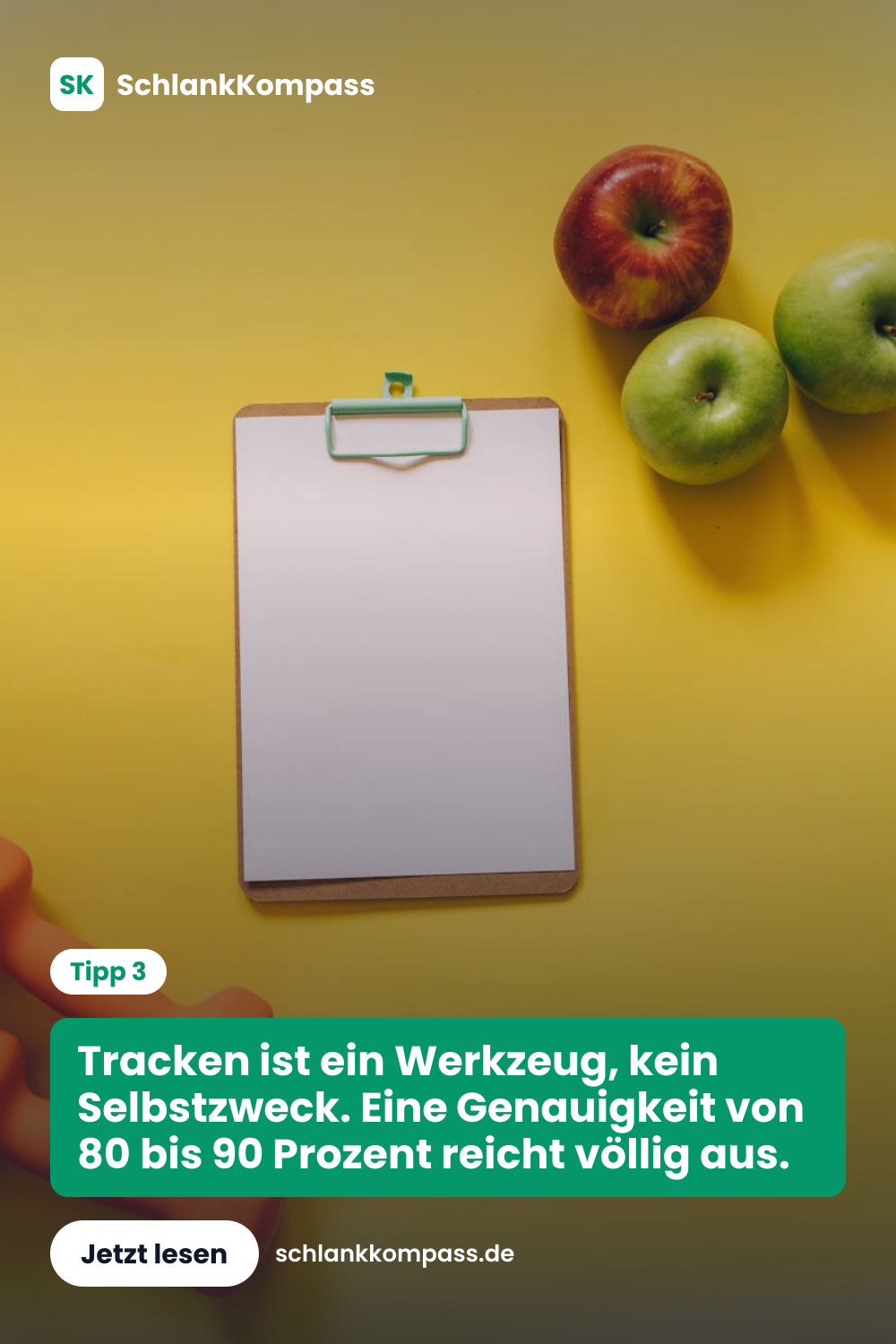 Tracken ist ein Werkzeug, kein Selbstzweck. Eine Genauigkeit von 80 bis 90 Prozent reicht völlig aus.