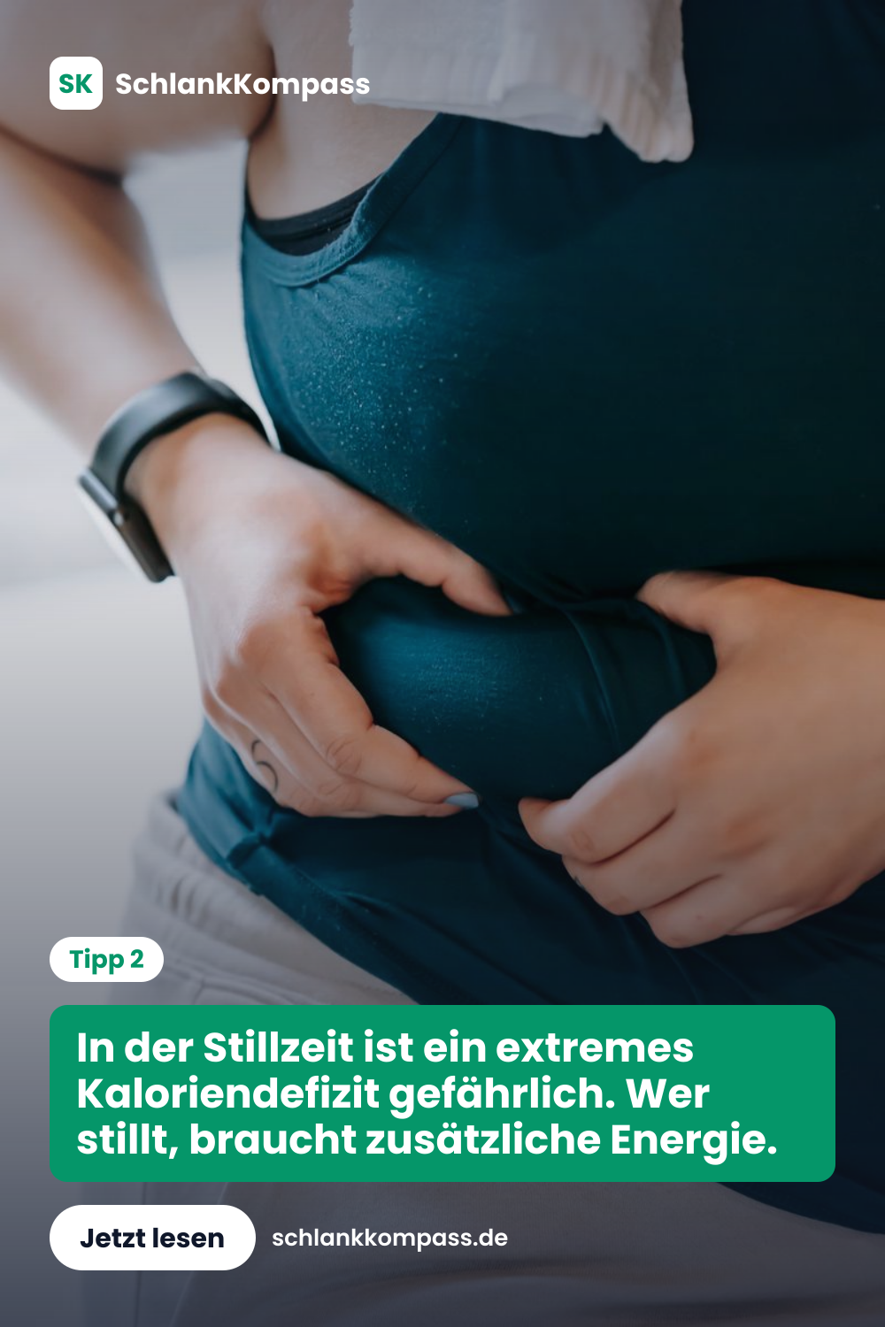 In der Stillzeit ist ein extremes Kaloriendefizit gefährlich. Wer stillt, braucht zusätzliche Energie.