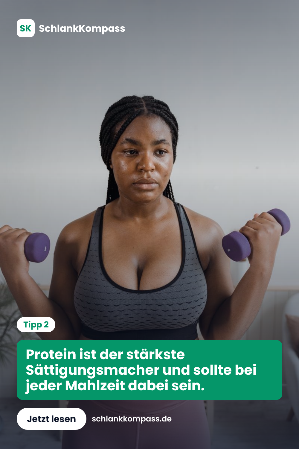 Protein ist der stärkste Sättigungsmacher und sollte bei jeder Mahlzeit dabei sein.