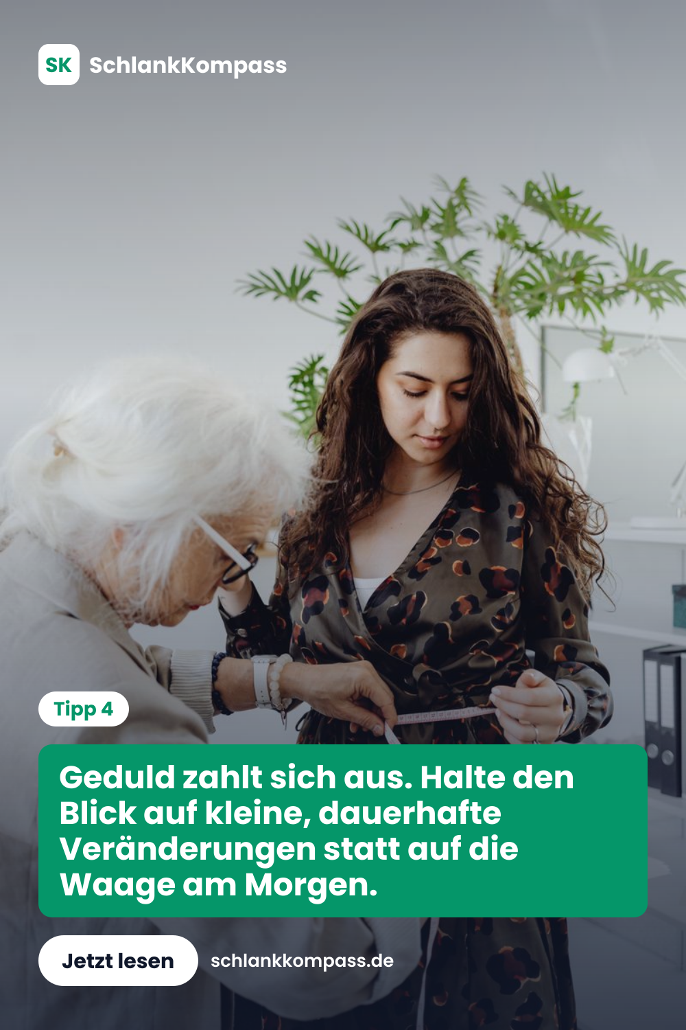 Geduld zahlt sich aus. Halte den Blick auf kleine, dauerhafte Veränderungen statt auf die Waage am Morgen.