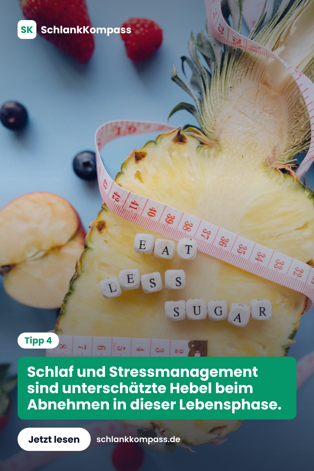 Schlaf und Stressmanagement sind unterschätzte Hebel beim Abnehmen in dieser Lebensphase.