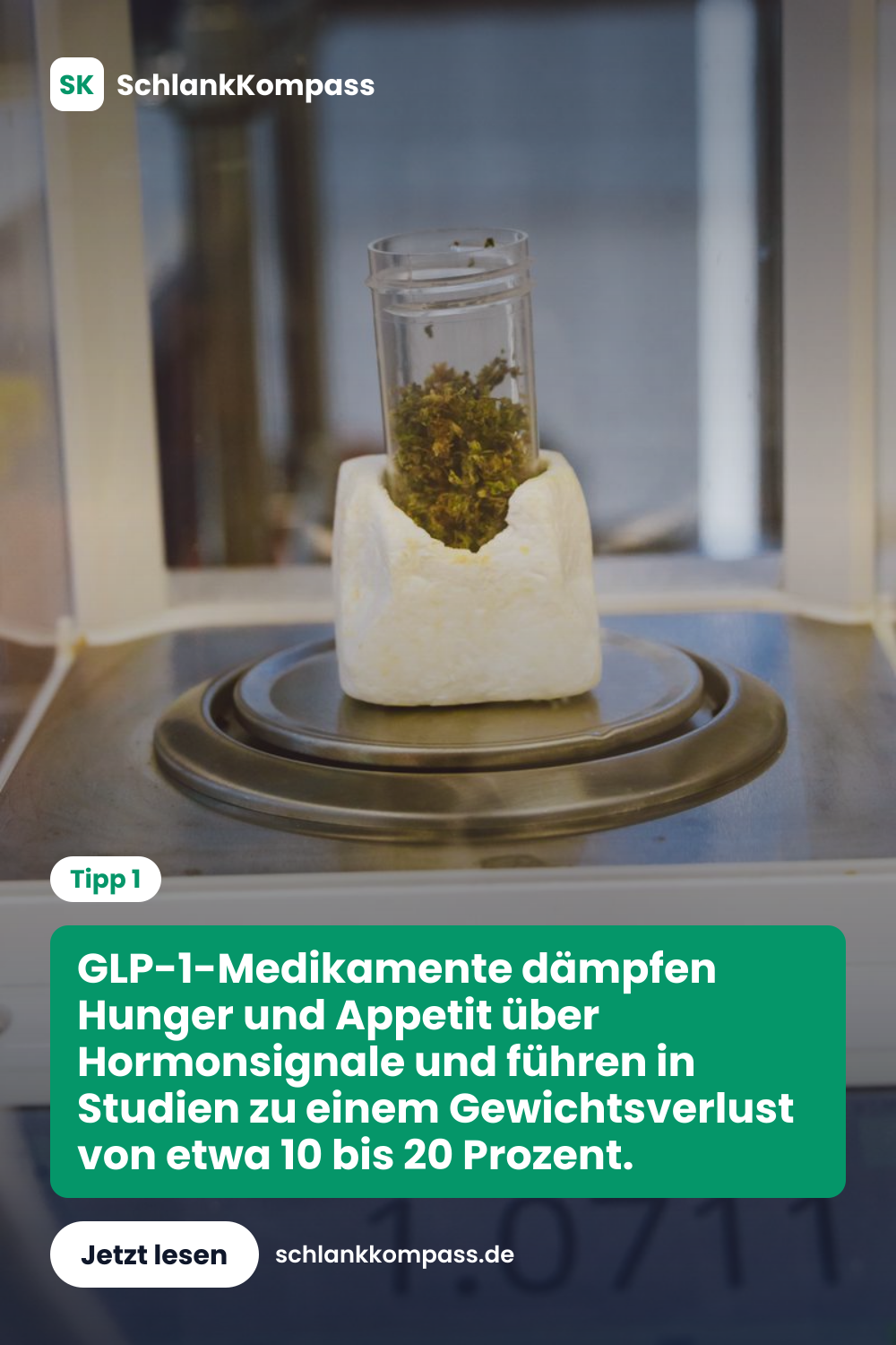 GLP-1-Medikamente dämpfen Hunger und Appetit über Hormonsignale und führen in Studien zu einem Gewichtsverlust von etwa 10 bis 20 Prozent.