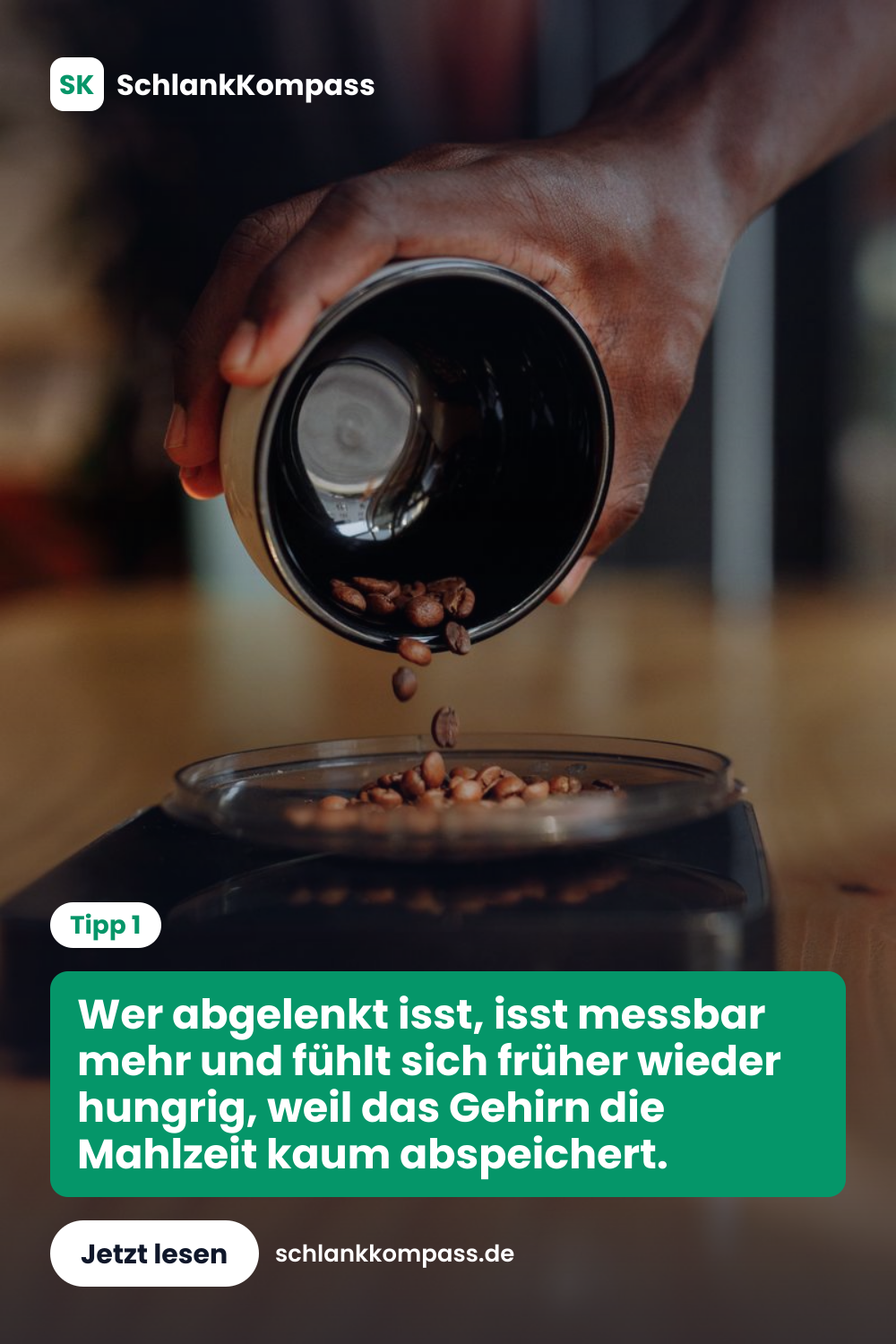 Wer abgelenkt isst, isst messbar mehr und fühlt sich früher wieder hungrig, weil das Gehirn die Mahlzeit kaum abspeichert.