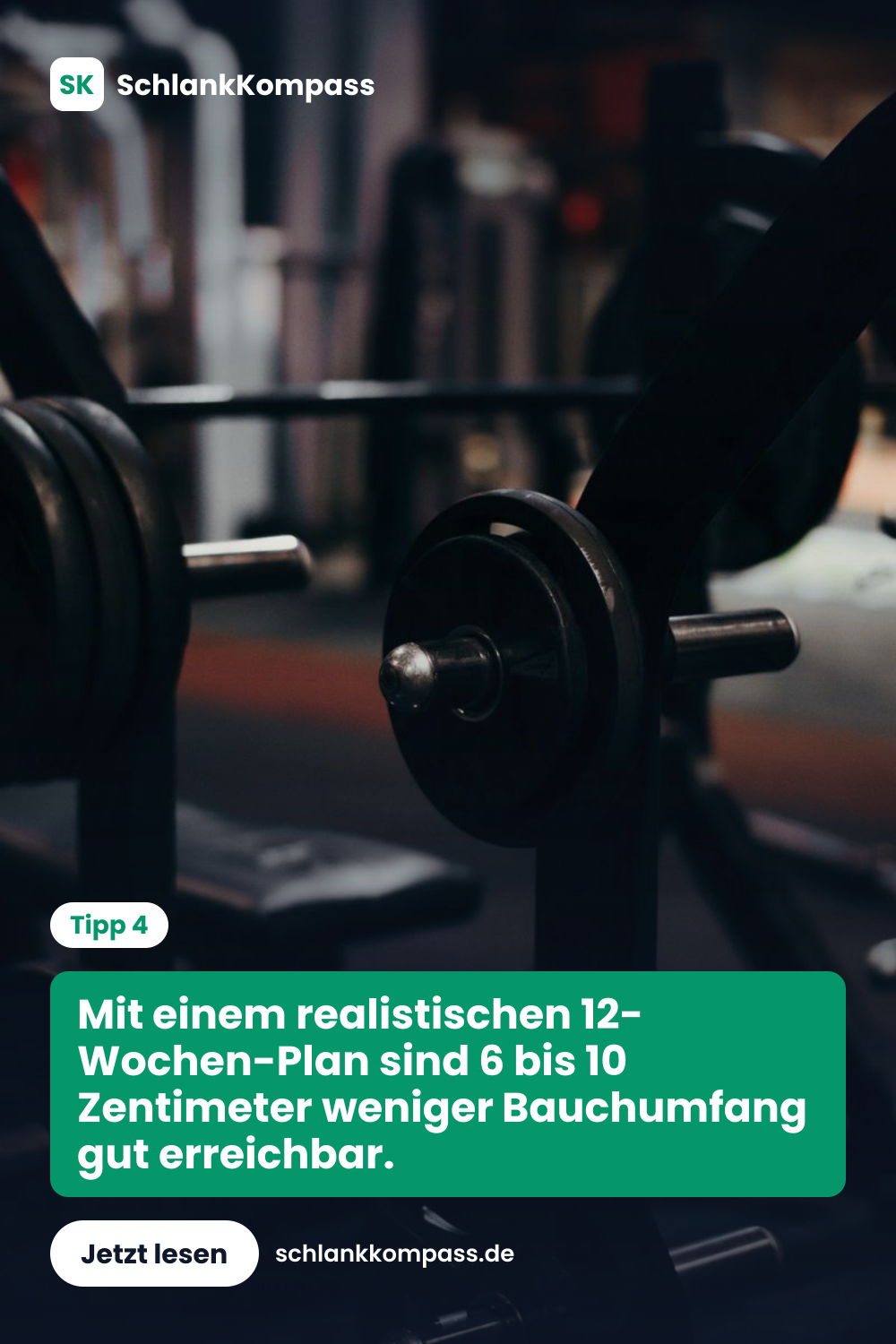 Mit einem realistischen 12-Wochen-Plan sind 6 bis 10 Zentimeter weniger Bauchumfang gut erreichbar.