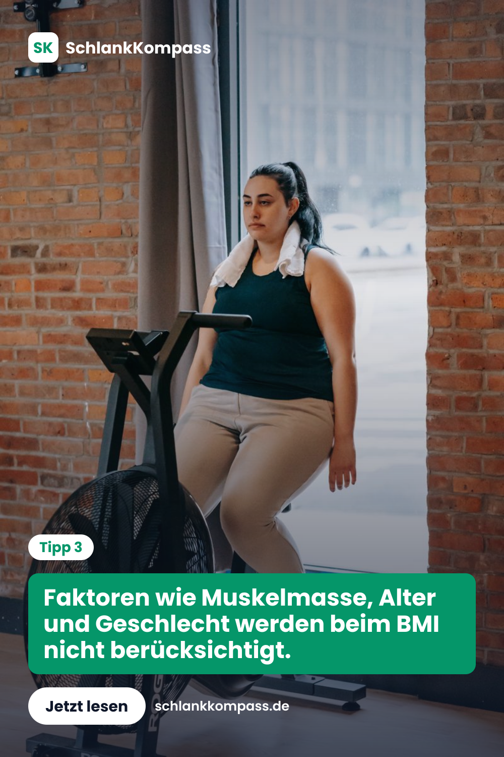 Faktoren wie Muskelmasse, Alter und Geschlecht werden beim BMI nicht berücksichtigt.