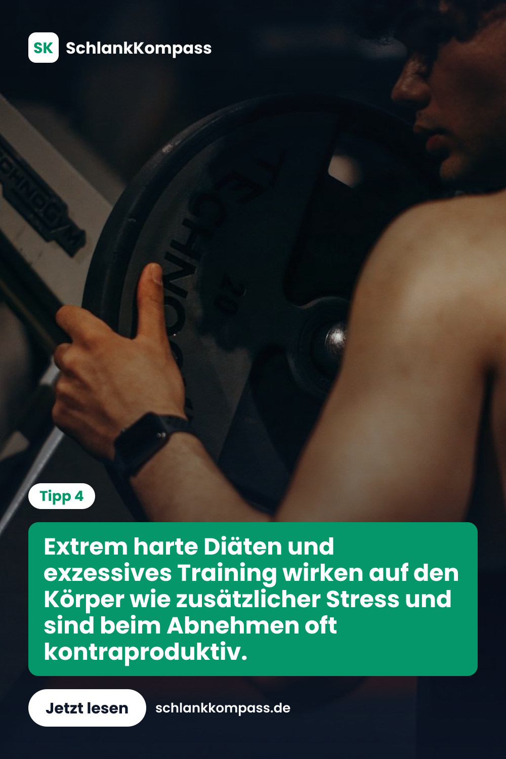 Extrem harte Diäten und exzessives Training wirken auf den Körper wie zusätzlicher Stress und sind beim Abnehmen oft kontraproduktiv.