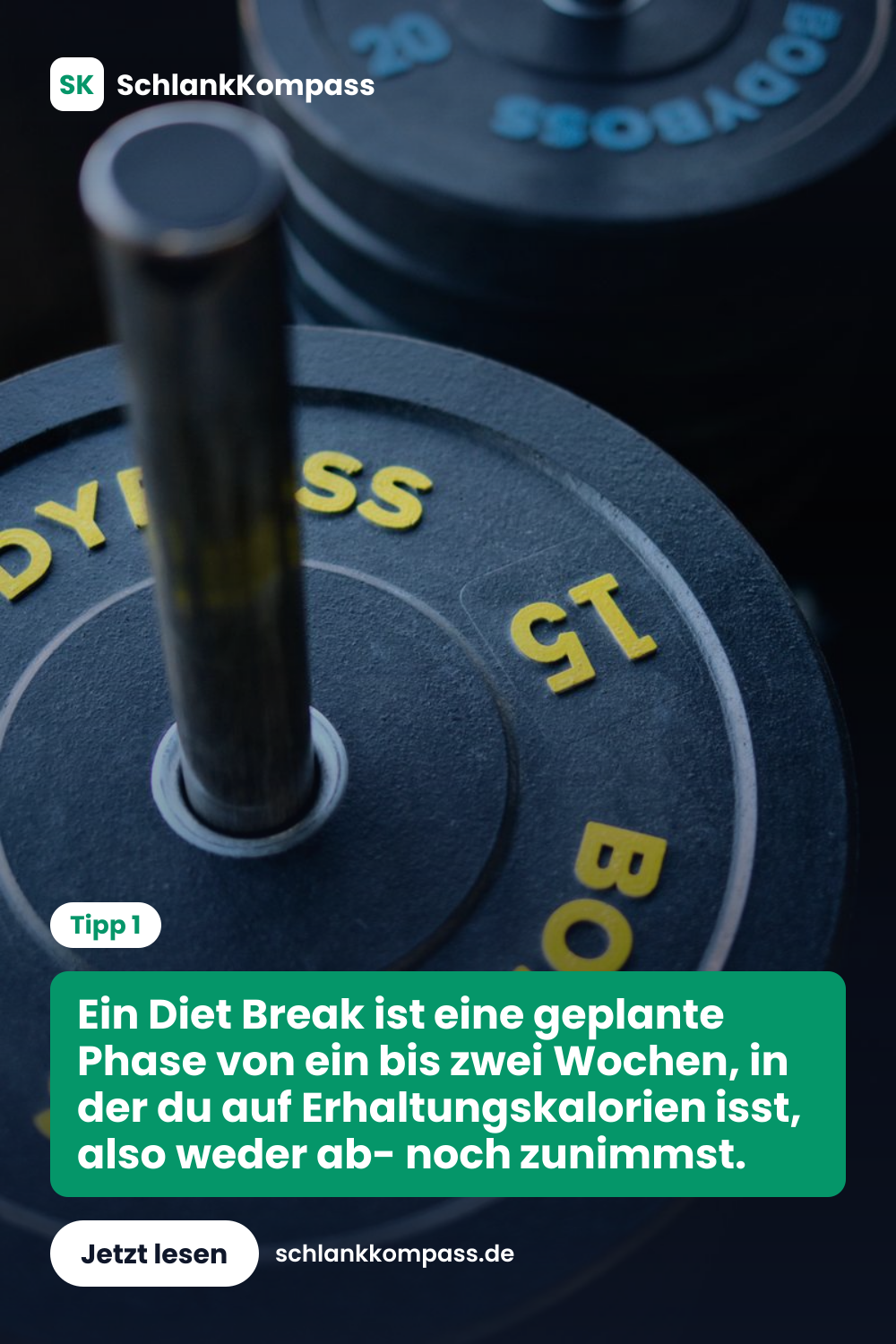 Ein Diet Break ist eine geplante Phase von ein bis zwei Wochen, in der du auf Erhaltungskalorien isst, also weder ab- noch zunimmst.
