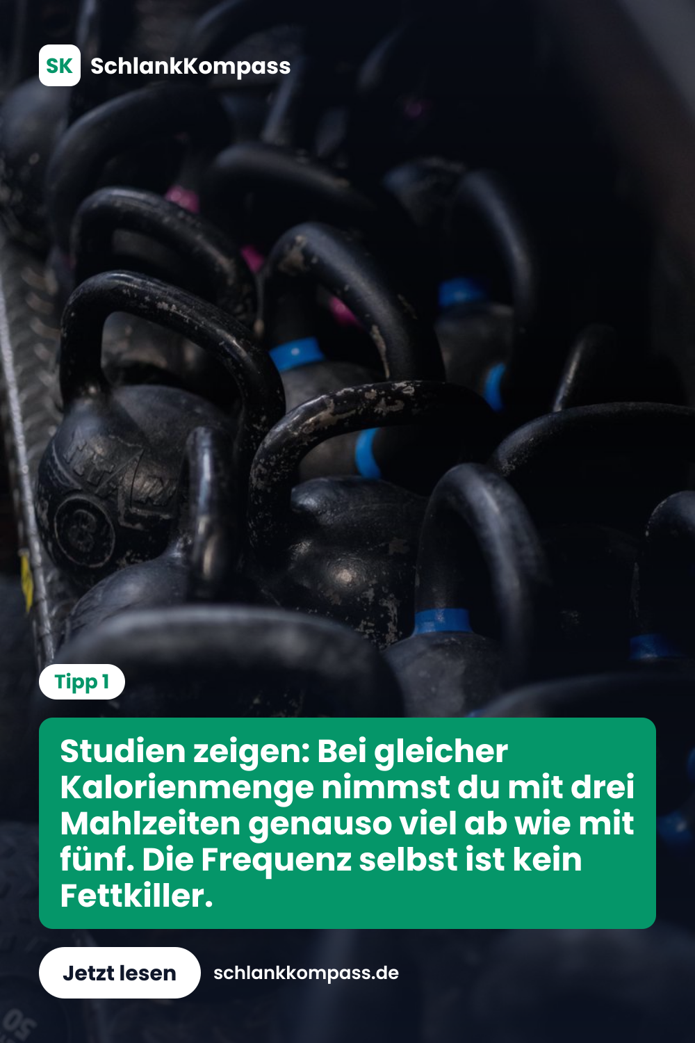 Studien zeigen: Bei gleicher Kalorienmenge nimmst du mit drei Mahlzeiten genauso viel ab wie mit fünf. Die Frequenz selbst ist kein Fettkiller.