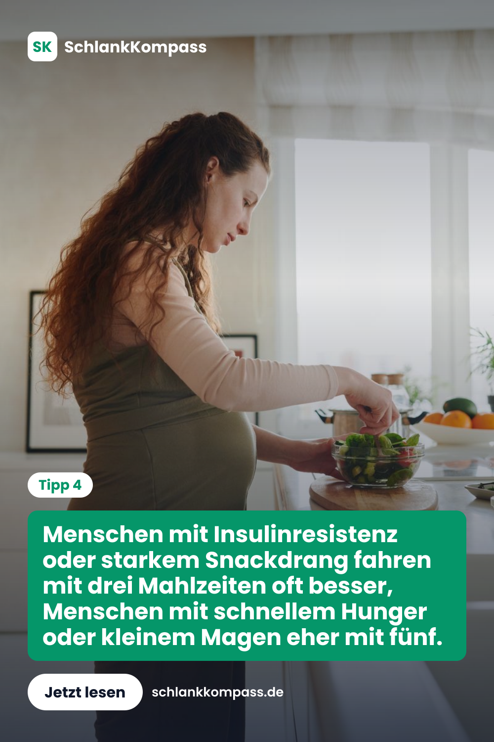 Menschen mit Insulinresistenz oder starkem Snackdrang fahren mit drei Mahlzeiten oft besser, Menschen mit schnellem Hunger oder kleinem Magen eher mit fünf.
