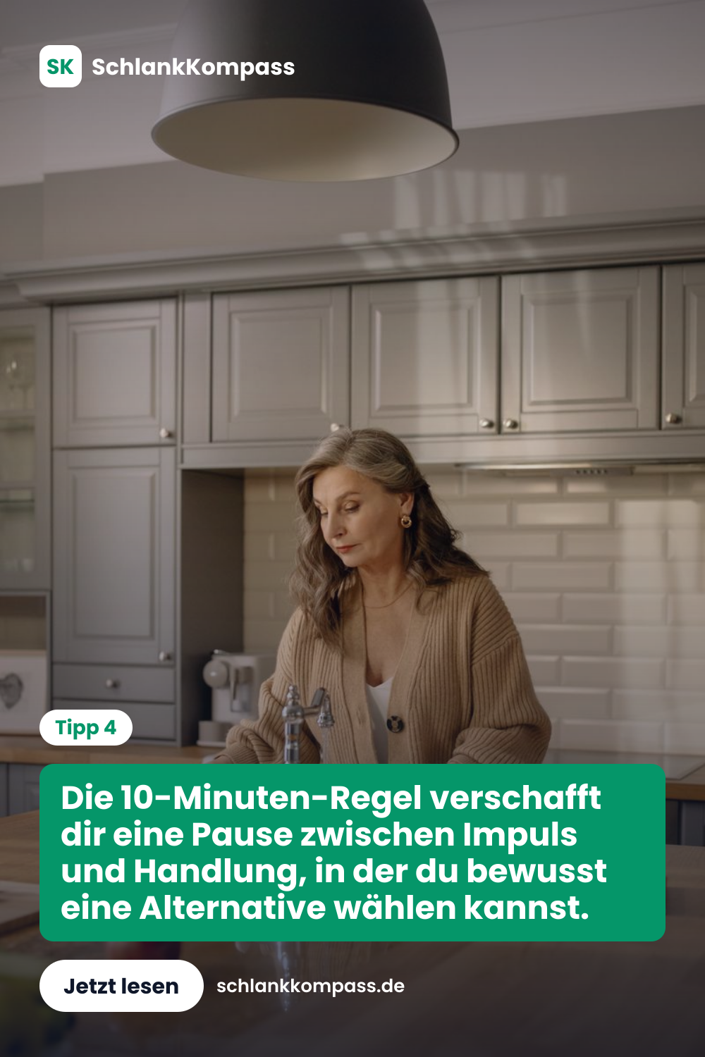 Die 10-Minuten-Regel verschafft dir eine Pause zwischen Impuls und Handlung, in der du bewusst eine Alternative wählen kannst.