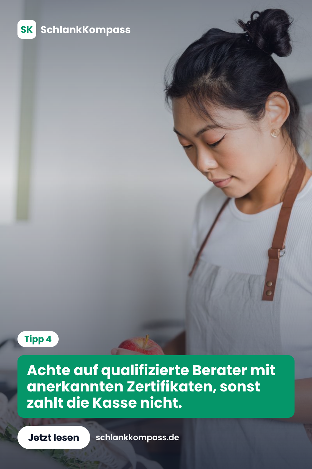 Achte auf qualifizierte Berater mit anerkannten Zertifikaten, sonst zahlt die Kasse nicht.