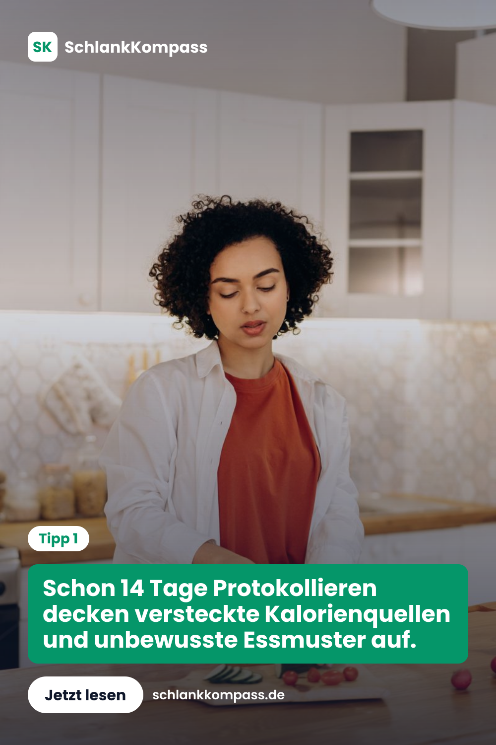 Schon 14 Tage Protokollieren decken versteckte Kalorienquellen und unbewusste Essmuster auf.