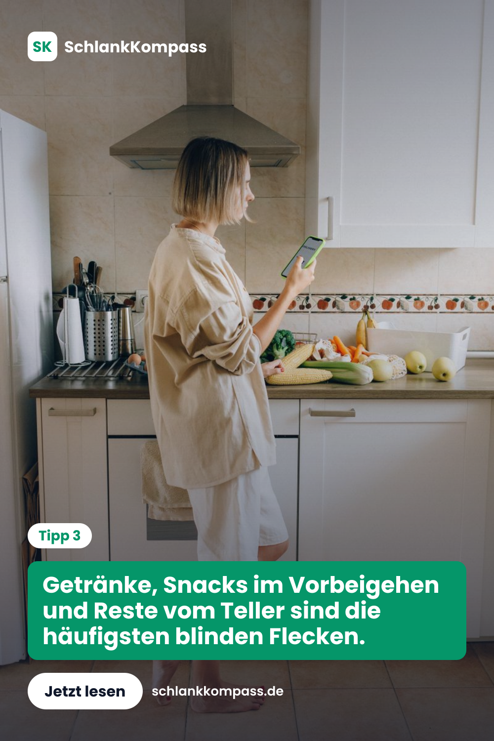 Getränke, Snacks im Vorbeigehen und Reste vom Teller sind die häufigsten blinden Flecken.