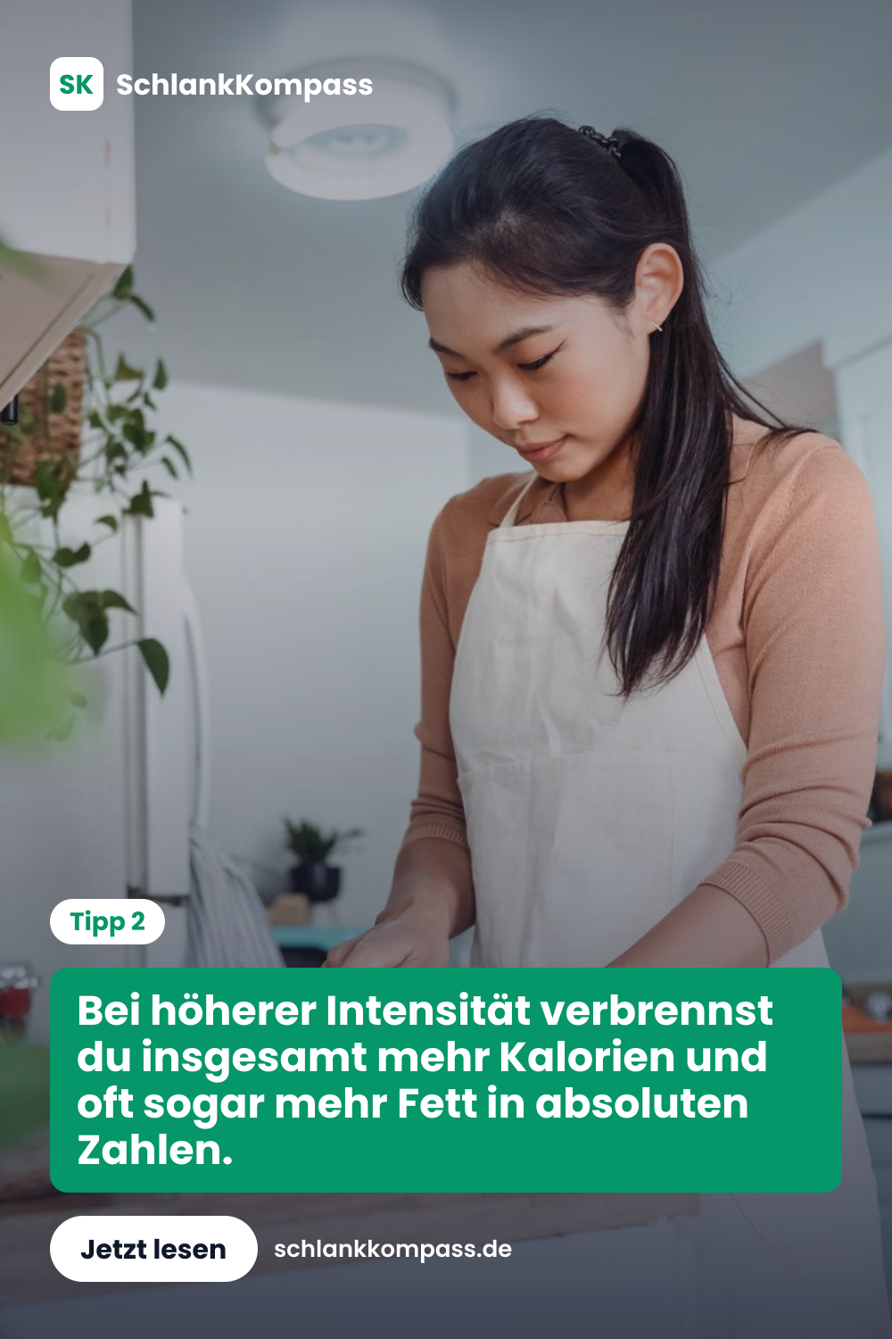 Bei höherer Intensität verbrennst du insgesamt mehr Kalorien und oft sogar mehr Fett in absoluten Zahlen.