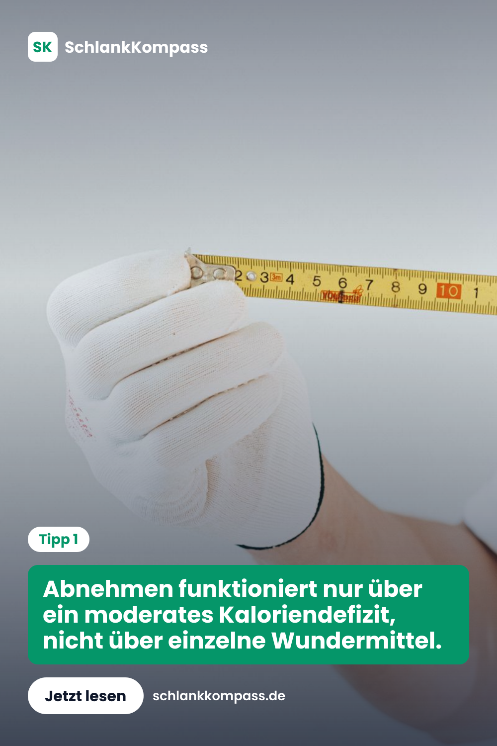 Abnehmen funktioniert nur über ein moderates Kaloriendefizit, nicht über einzelne Wundermittel.