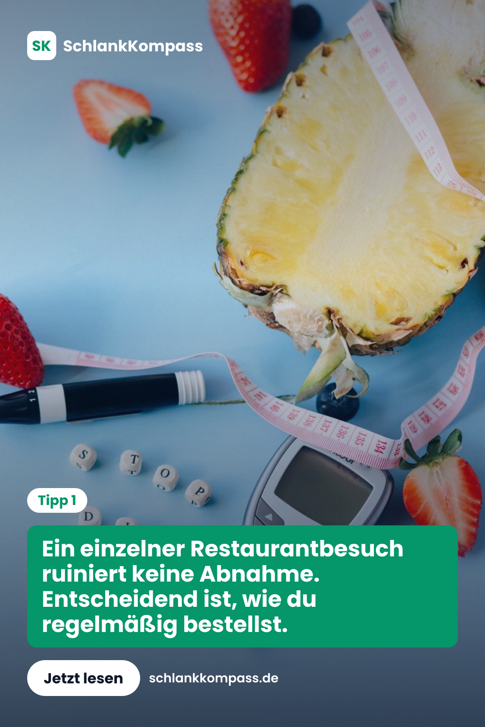 Ein einzelner Restaurantbesuch ruiniert keine Abnahme. Entscheidend ist, wie du regelmäßig bestellst.