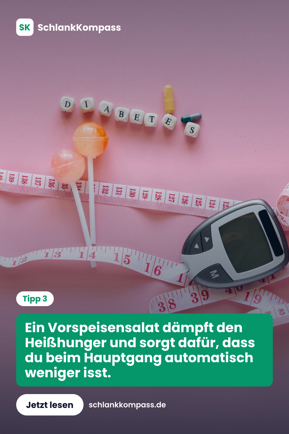 Ein Vorspeisensalat dämpft den Heißhunger und sorgt dafür, dass du beim Hauptgang automatisch weniger isst.