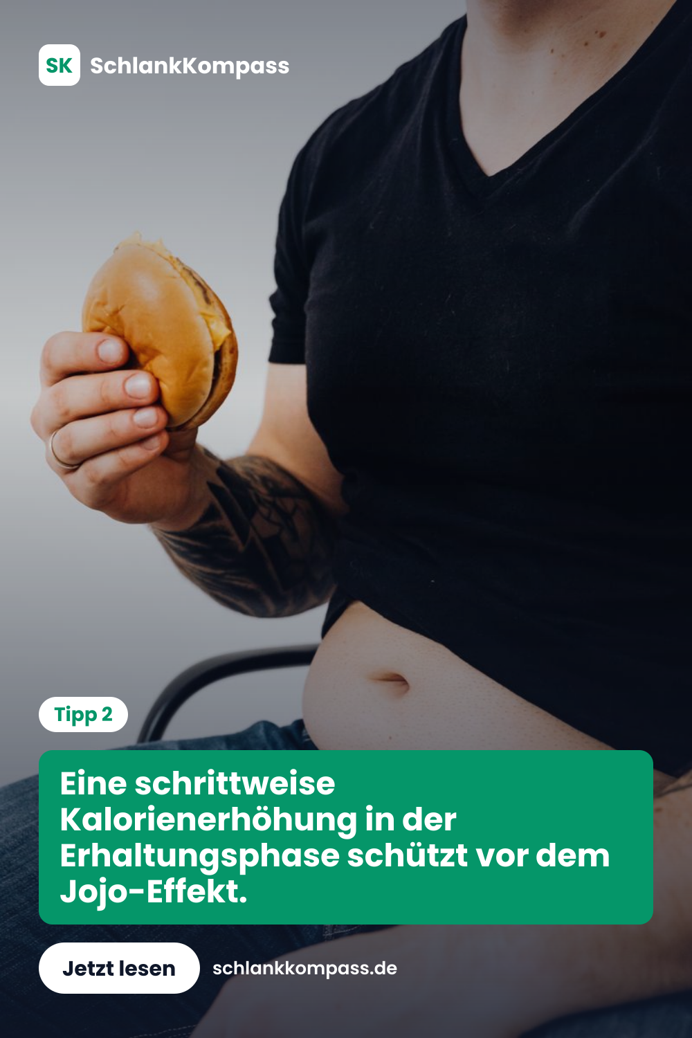 Eine schrittweise Kalorienerhöhung in der Erhaltungsphase schützt vor dem Jojo-Effekt.