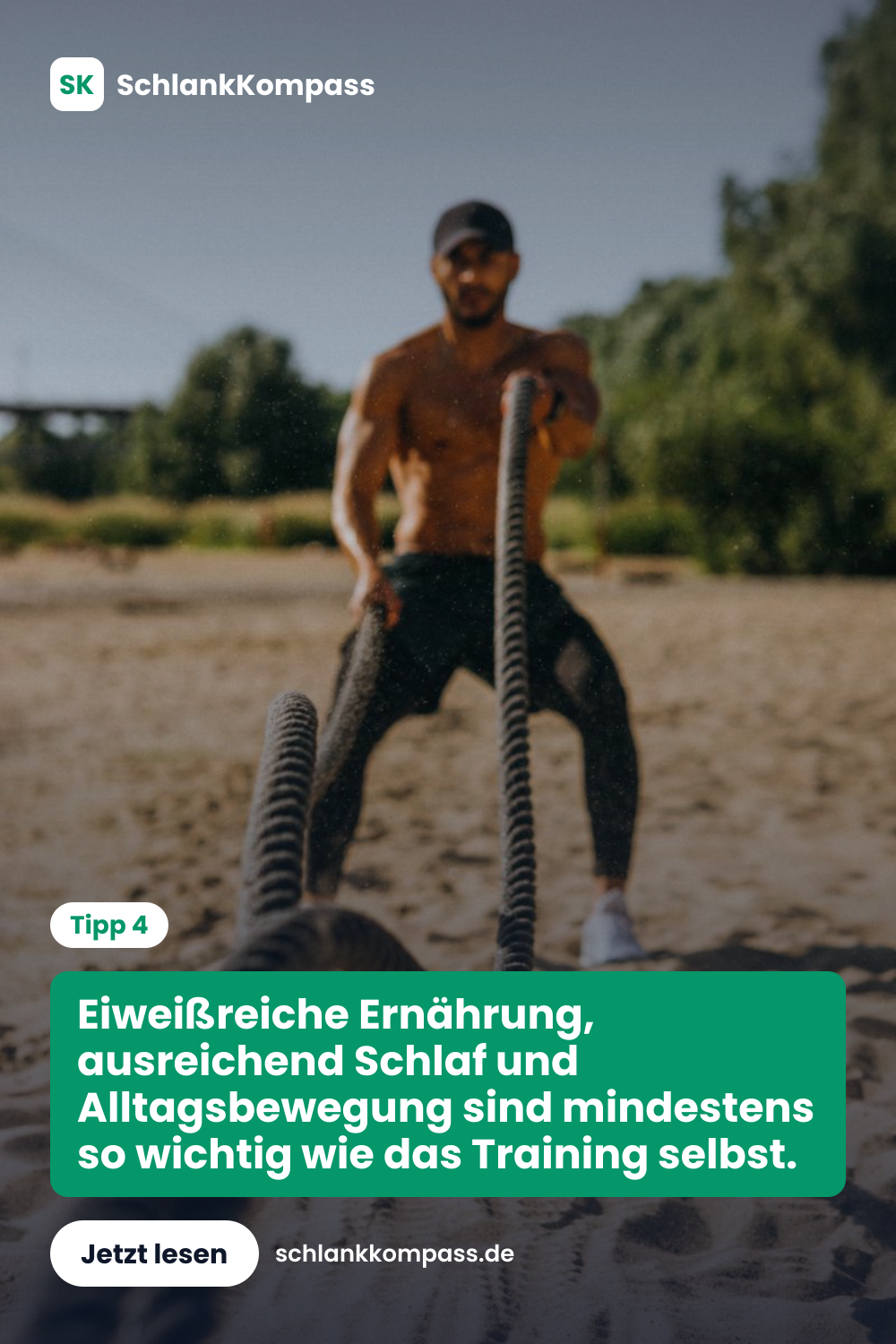 Eiweißreiche Ernährung, ausreichend Schlaf und Alltagsbewegung sind mindestens so wichtig wie das Training selbst.