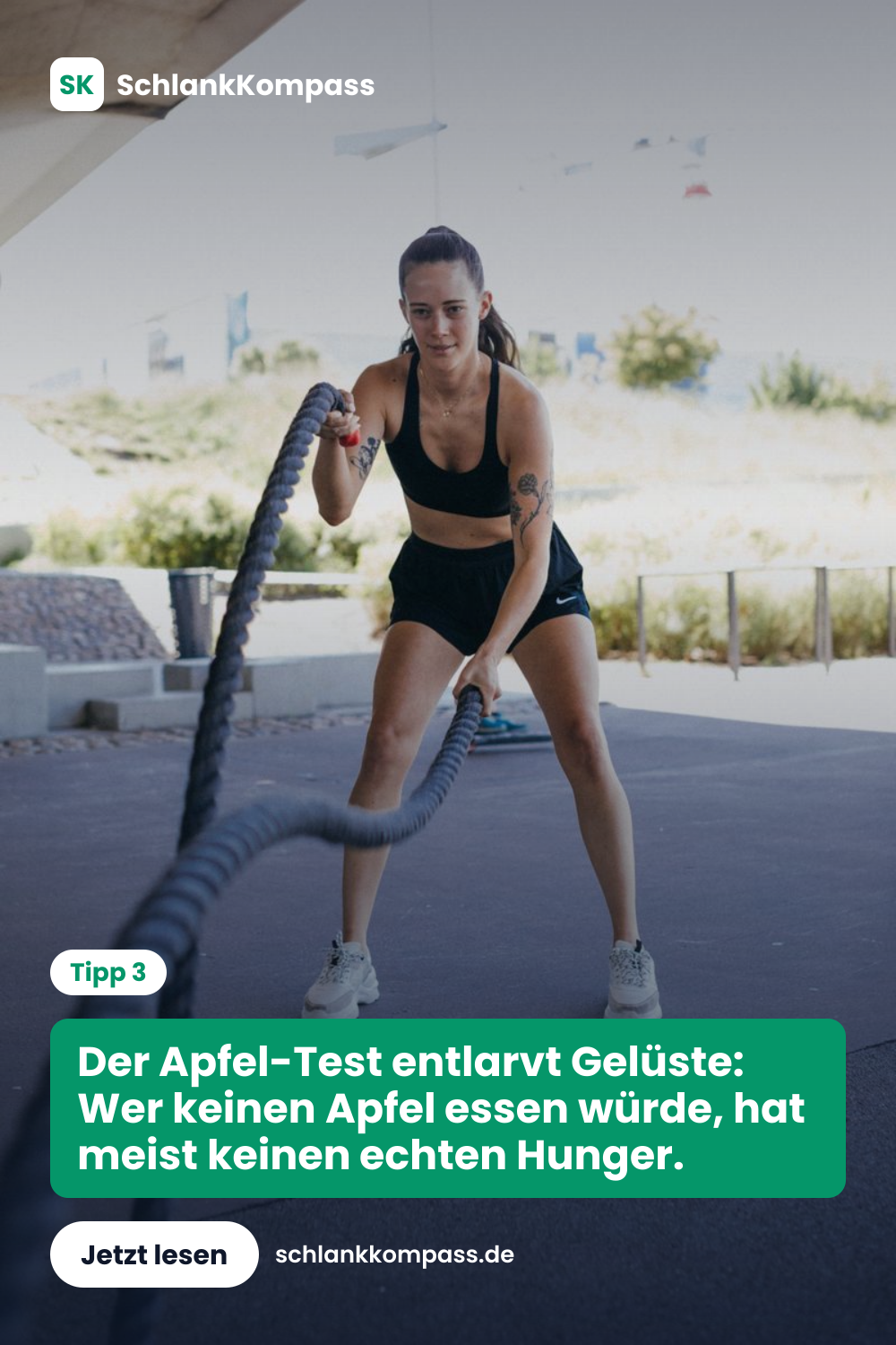 Der Apfel-Test entlarvt Gelüste: Wer keinen Apfel essen würde, hat meist keinen echten Hunger.
