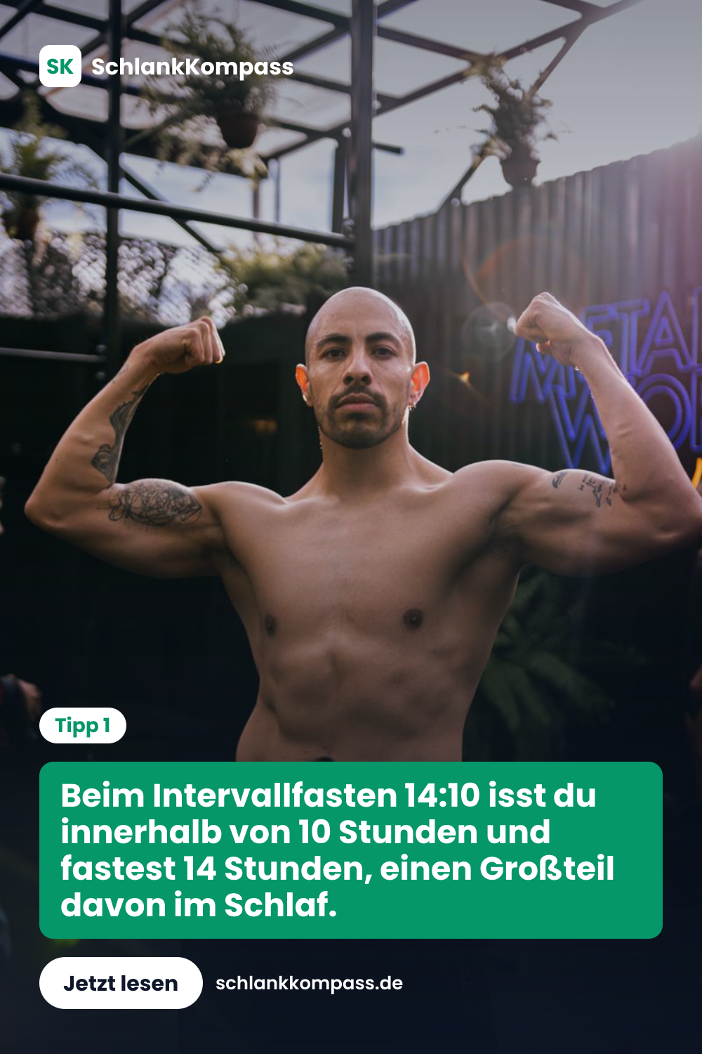 Beim Intervallfasten 14:10 isst du innerhalb von 10 Stunden und fastest 14 Stunden, einen Großteil davon im Schlaf.