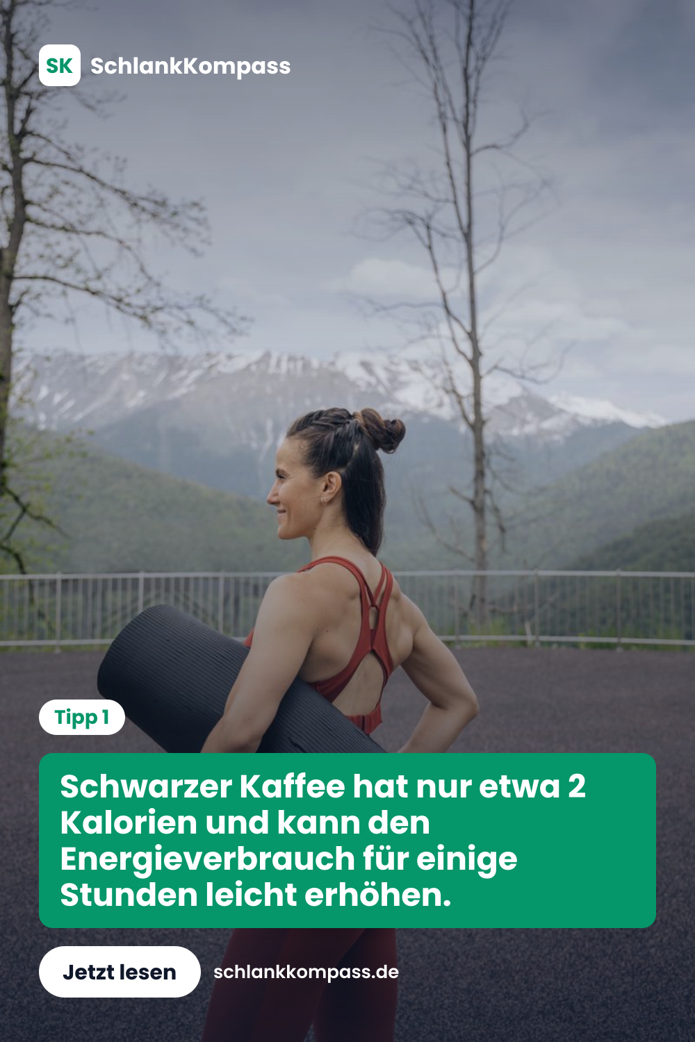 Schwarzer Kaffee hat nur etwa 2 Kalorien und kann den Energieverbrauch für einige Stunden leicht erhöhen.