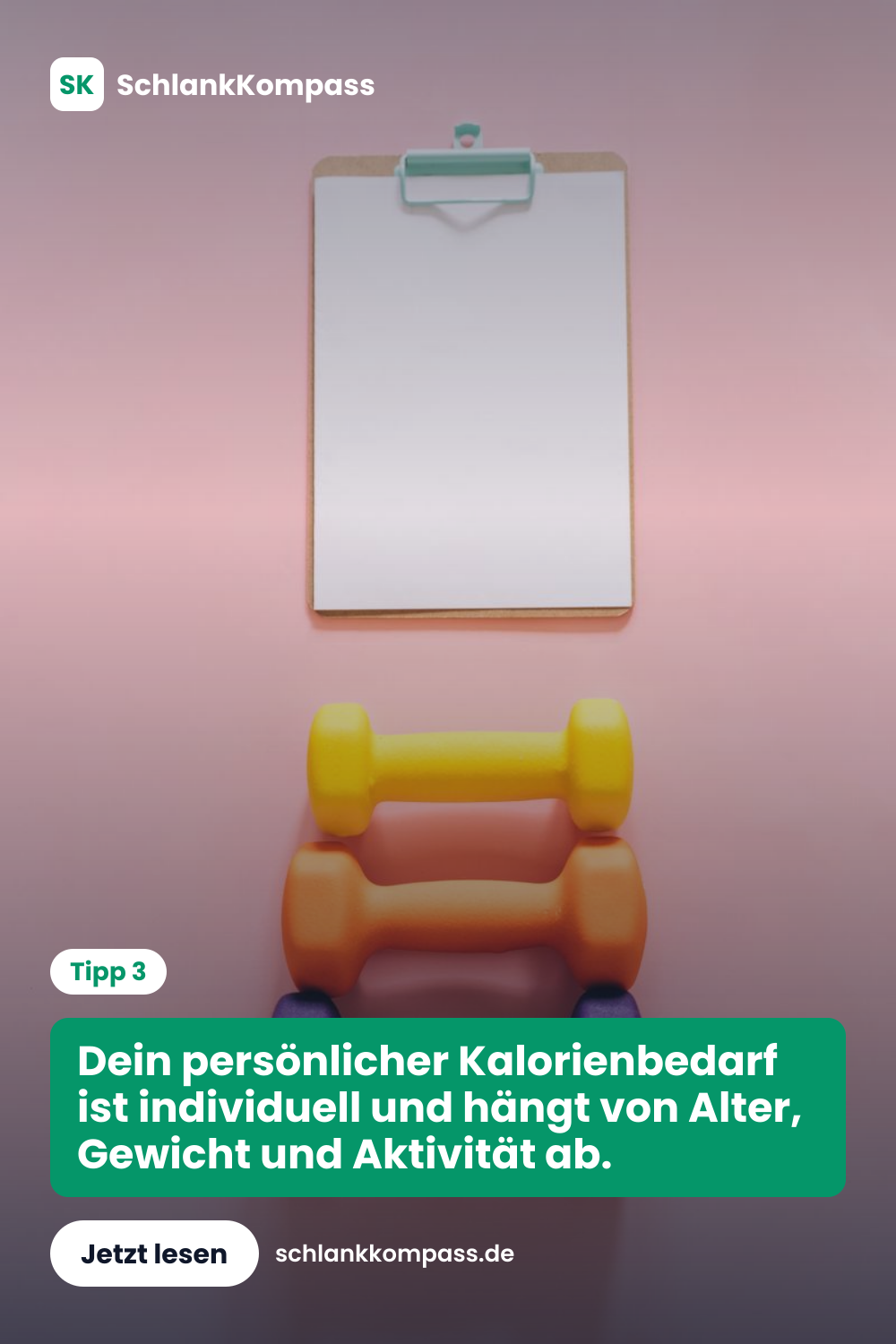 Dein persönlicher Kalorienbedarf ist individuell und hängt von Alter, Gewicht und Aktivität ab.
