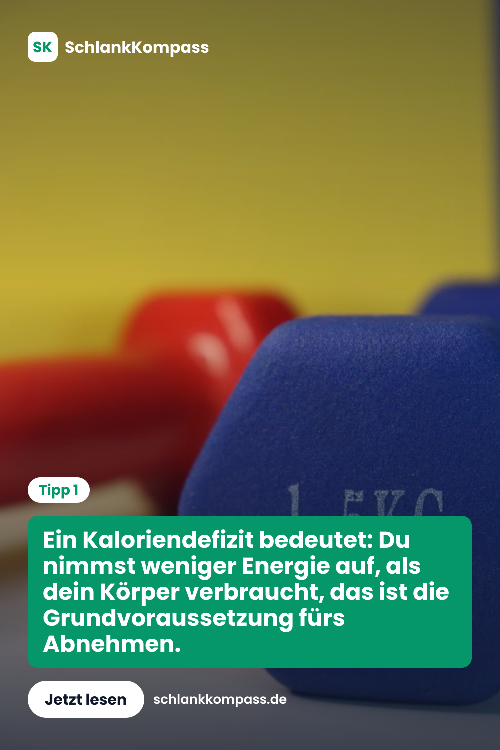Ein Kaloriendefizit bedeutet: Du nimmst weniger Energie auf, als dein Körper verbraucht, das ist die Grundvoraussetzung fürs Abnehmen.