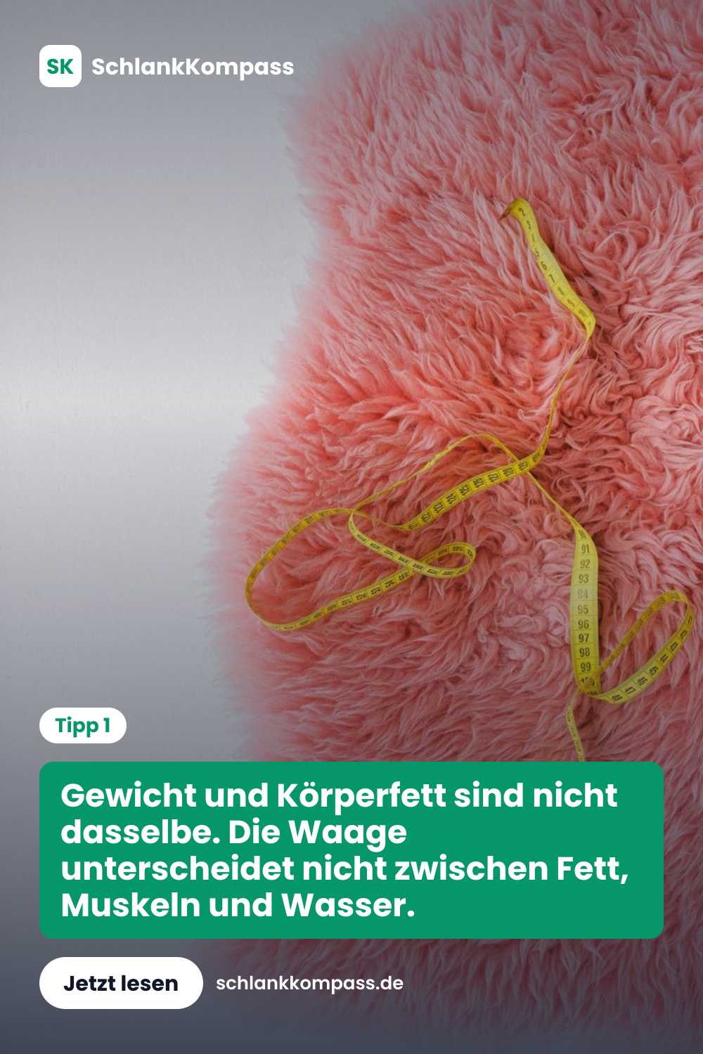 Gewicht und Körperfett sind nicht dasselbe. Die Waage unterscheidet nicht zwischen Fett, Muskeln und Wasser.