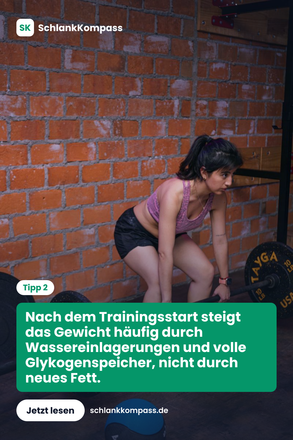 Nach dem Trainingsstart steigt das Gewicht häufig durch Wassereinlagerungen und volle Glykogenspeicher, nicht durch neues Fett.