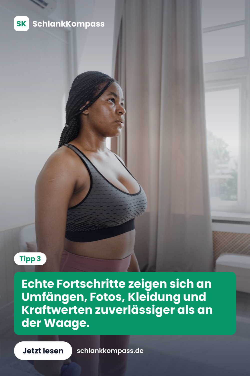 Echte Fortschritte zeigen sich an Umfängen, Fotos, Kleidung und Kraftwerten zuverlässiger als an der Waage.