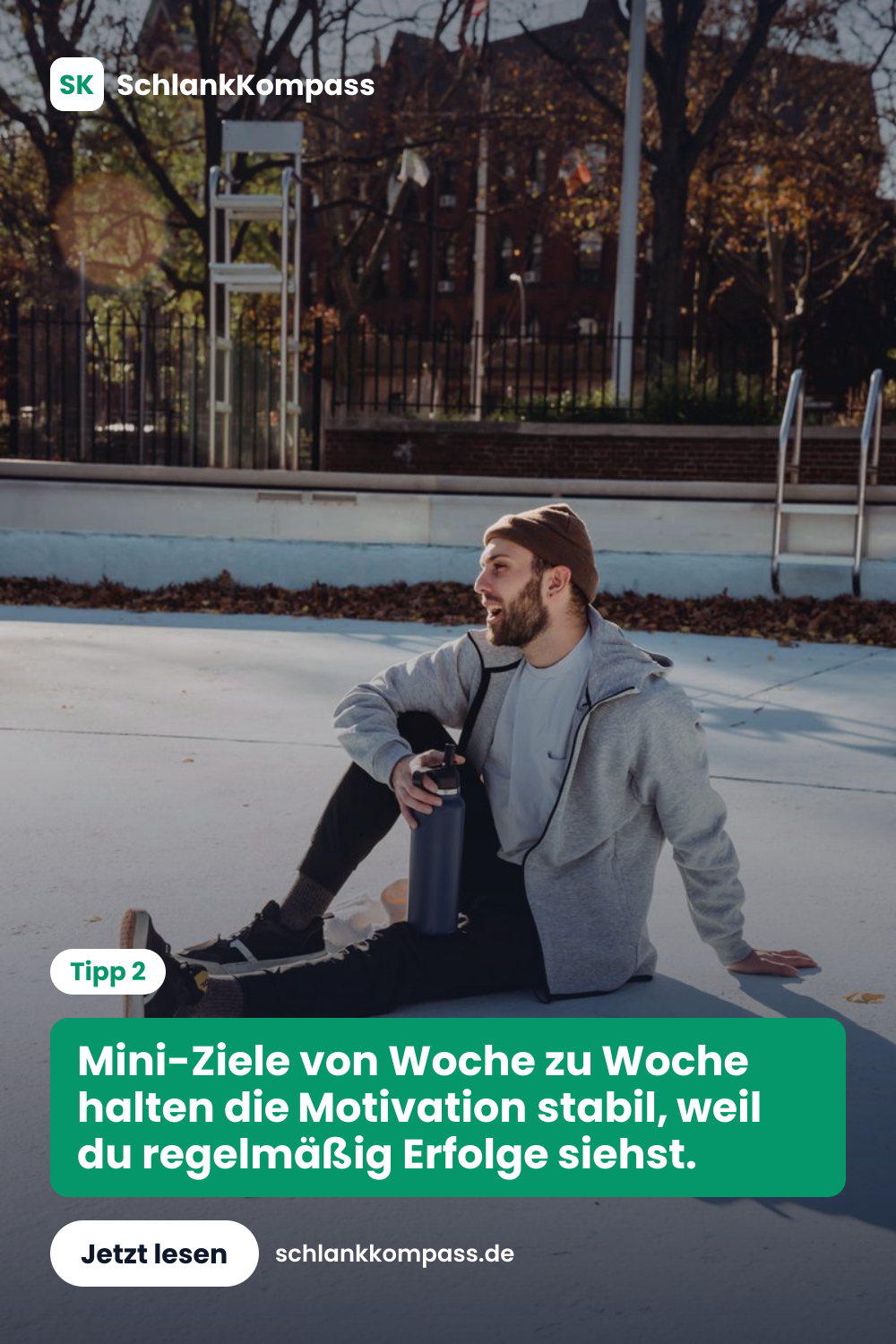 Mini-Ziele von Woche zu Woche halten die Motivation stabil, weil du regelmäßig Erfolge siehst.