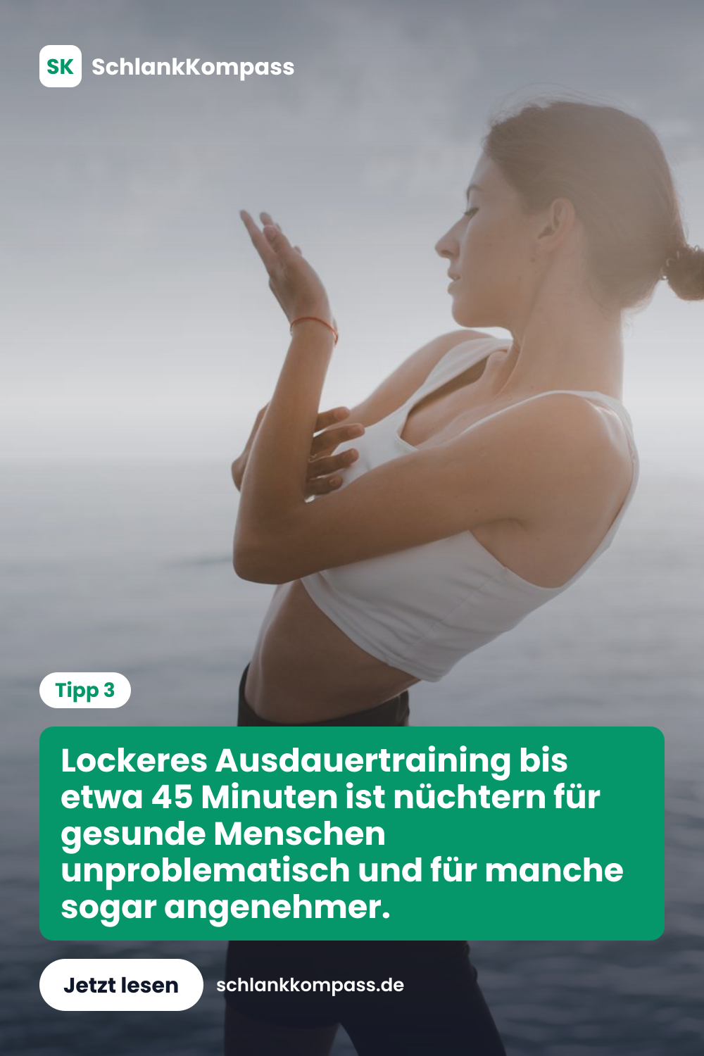 Lockeres Ausdauertraining bis etwa 45 Minuten ist nüchtern für gesunde Menschen unproblematisch und für manche sogar angenehmer.