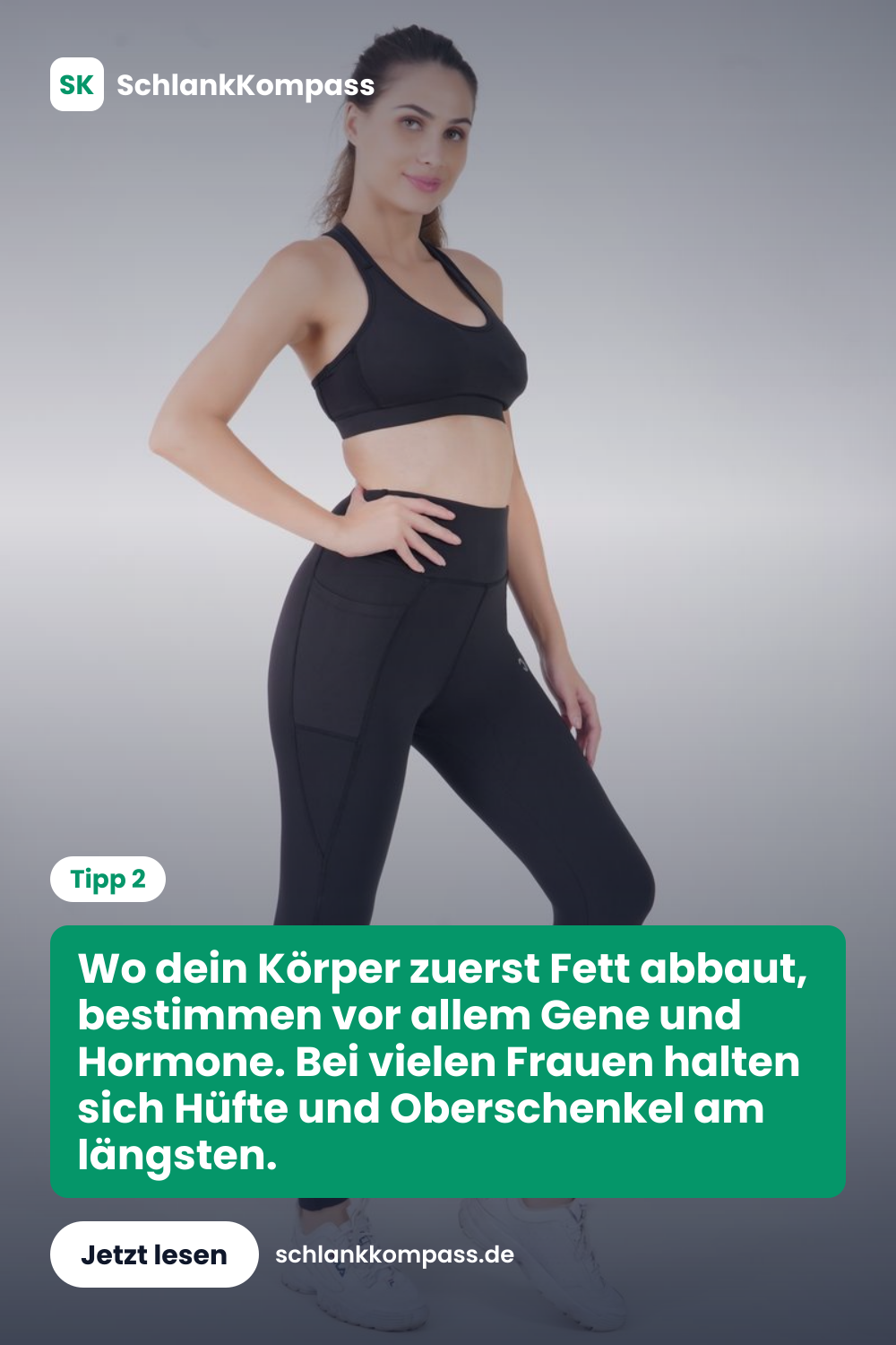 Wo dein Körper zuerst Fett abbaut, bestimmen vor allem Gene und Hormone. Bei vielen Frauen halten sich Hüfte und Oberschenkel am längsten.