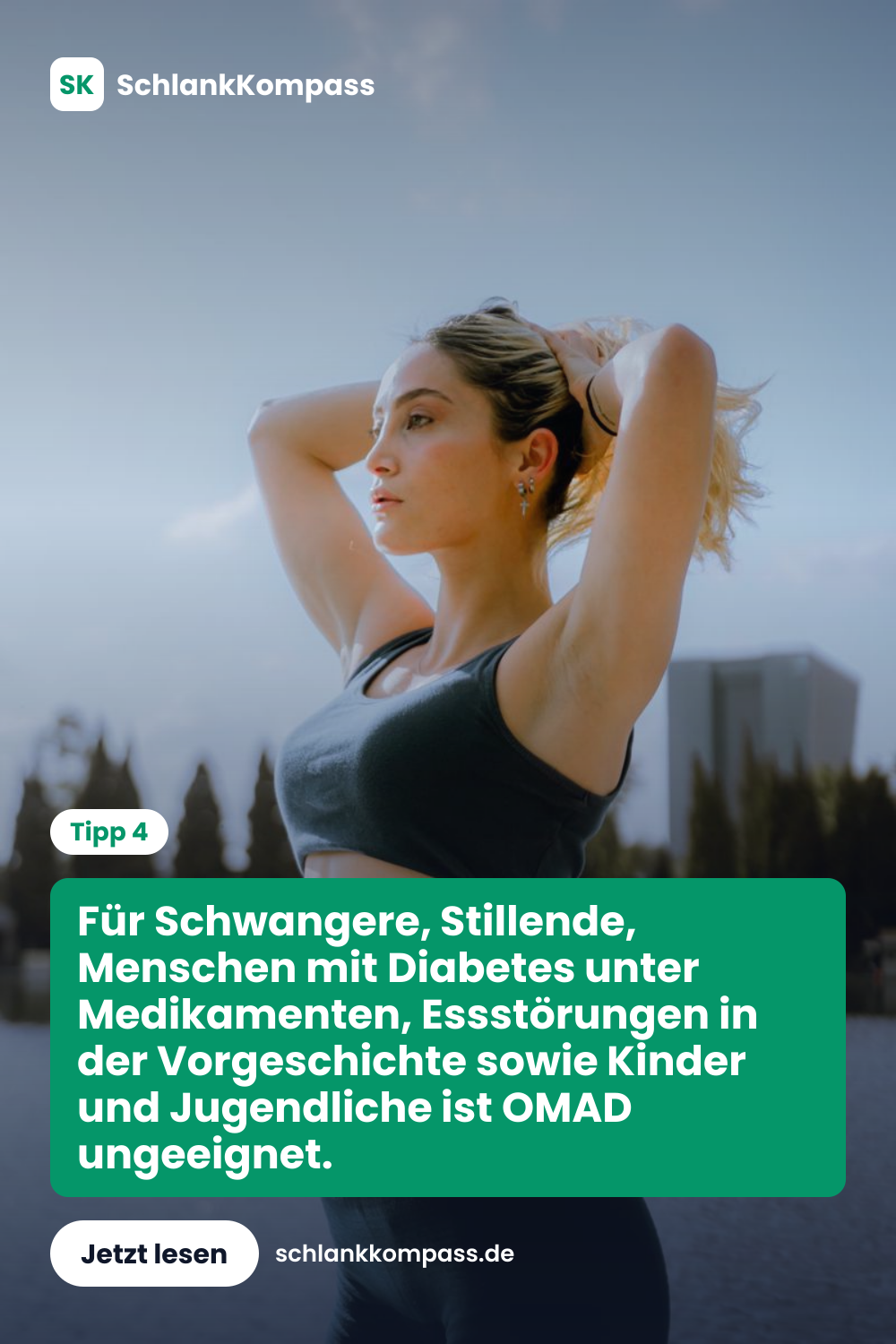 Für Schwangere, Stillende, Menschen mit Diabetes unter Medikamenten, Essstörungen in der Vorgeschichte sowie Kinder und Jugendliche ist OMAD ungeeignet.