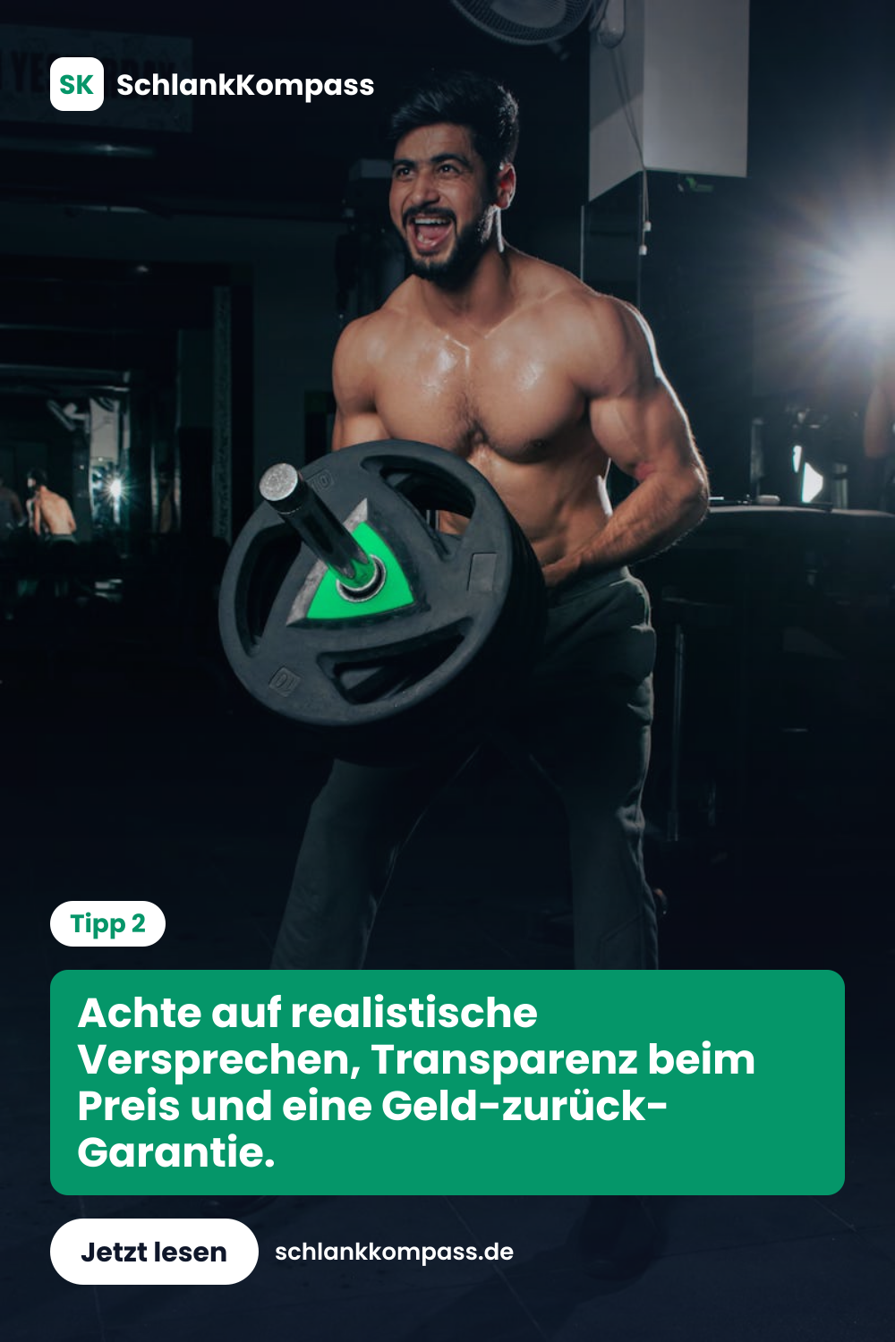 Achte auf realistische Versprechen, Transparenz beim Preis und eine Geld-zurück-Garantie.