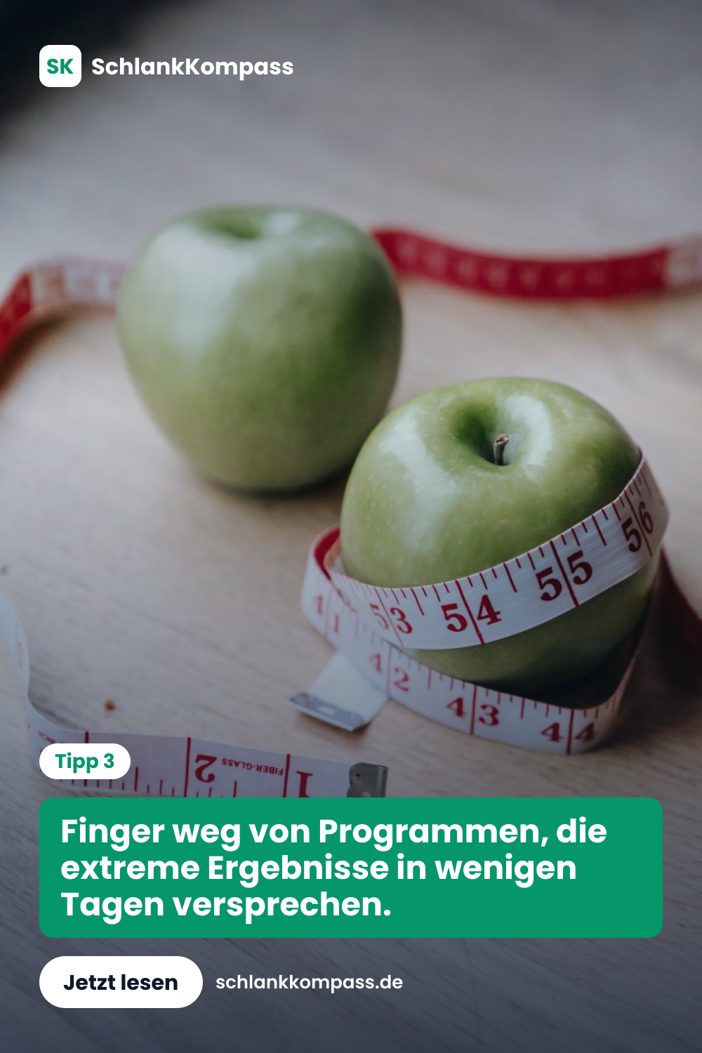Finger weg von Programmen, die extreme Ergebnisse in wenigen Tagen versprechen.