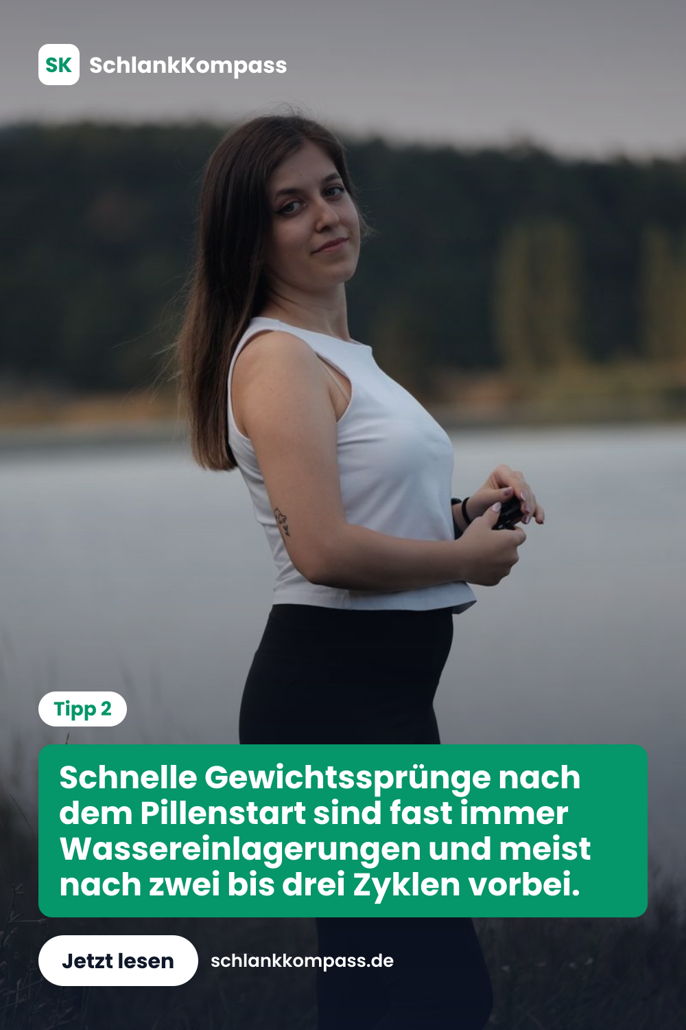 Schnelle Gewichtssprünge nach dem Pillenstart sind fast immer Wassereinlagerungen und meist nach zwei bis drei Zyklen vorbei.