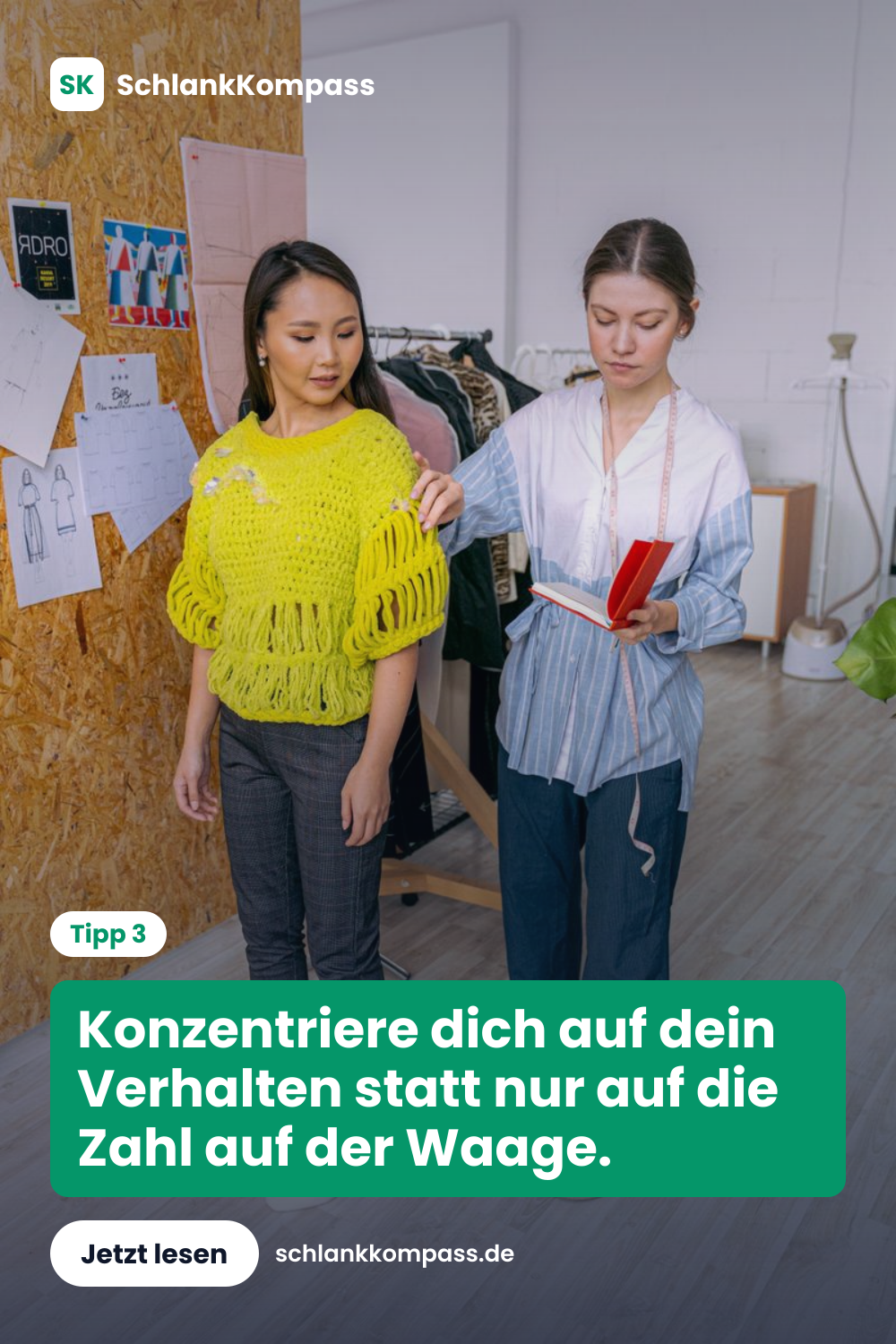 Konzentriere dich auf dein Verhalten statt nur auf die Zahl auf der Waage.