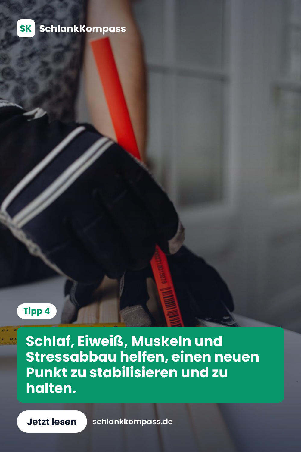 Schlaf, Eiweiß, Muskeln und Stressabbau helfen, einen neuen Punkt zu stabilisieren und zu halten.