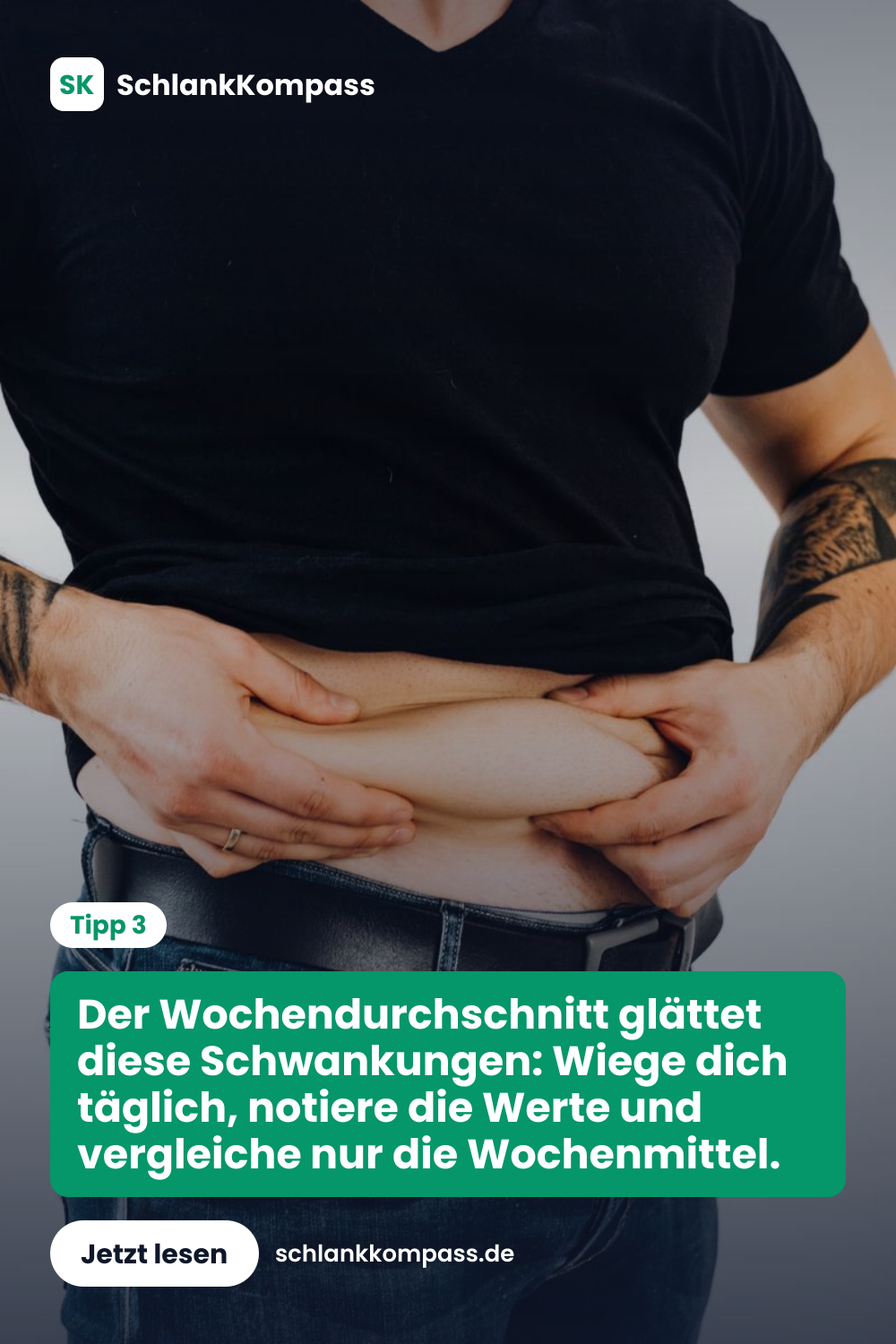 Der Wochendurchschnitt glättet diese Schwankungen: Wiege dich täglich, notiere die Werte und vergleiche nur die Wochenmittel.